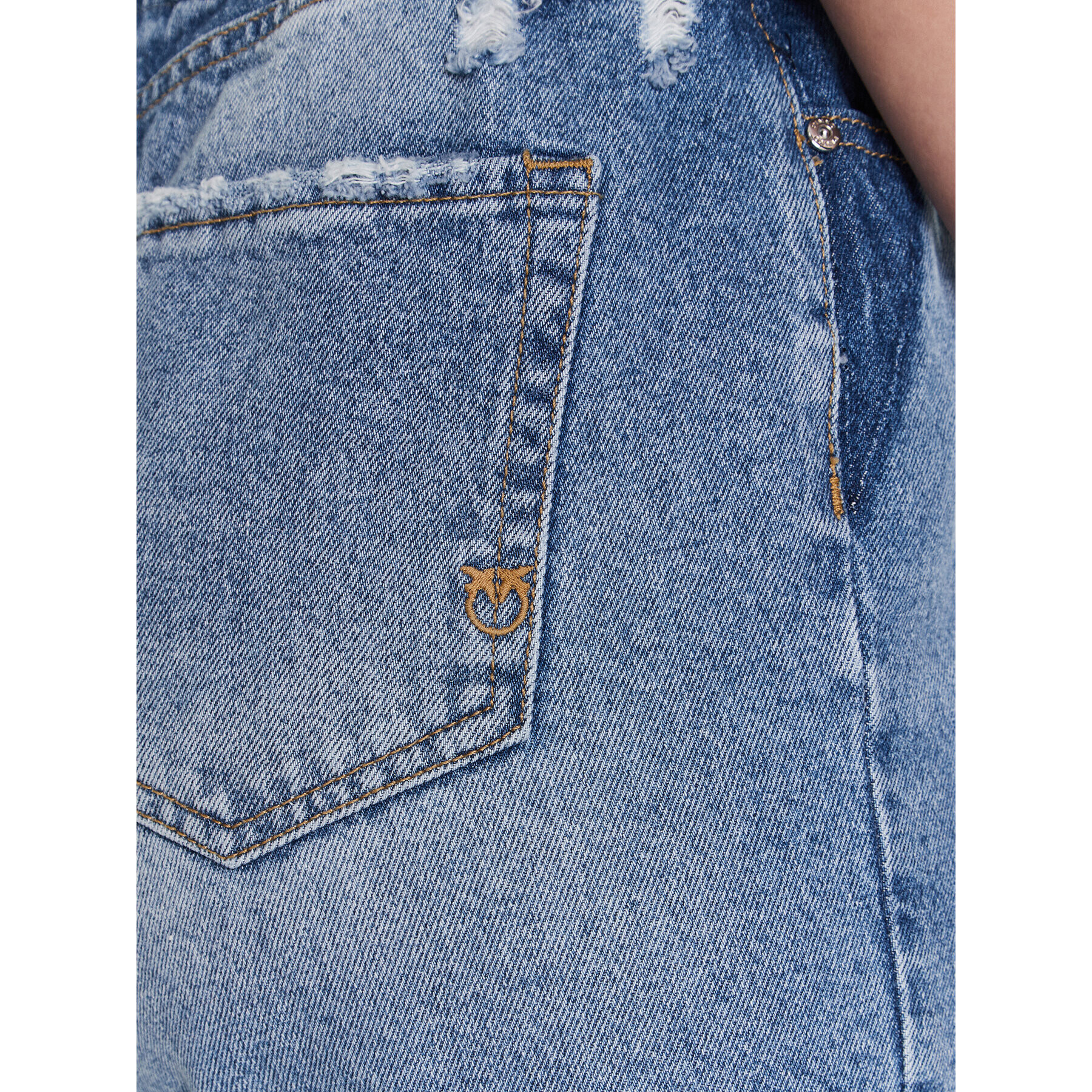 Pinko Дънки Flexi Maddie 100232 A0FX Син Mom Fit - Pepit.bg