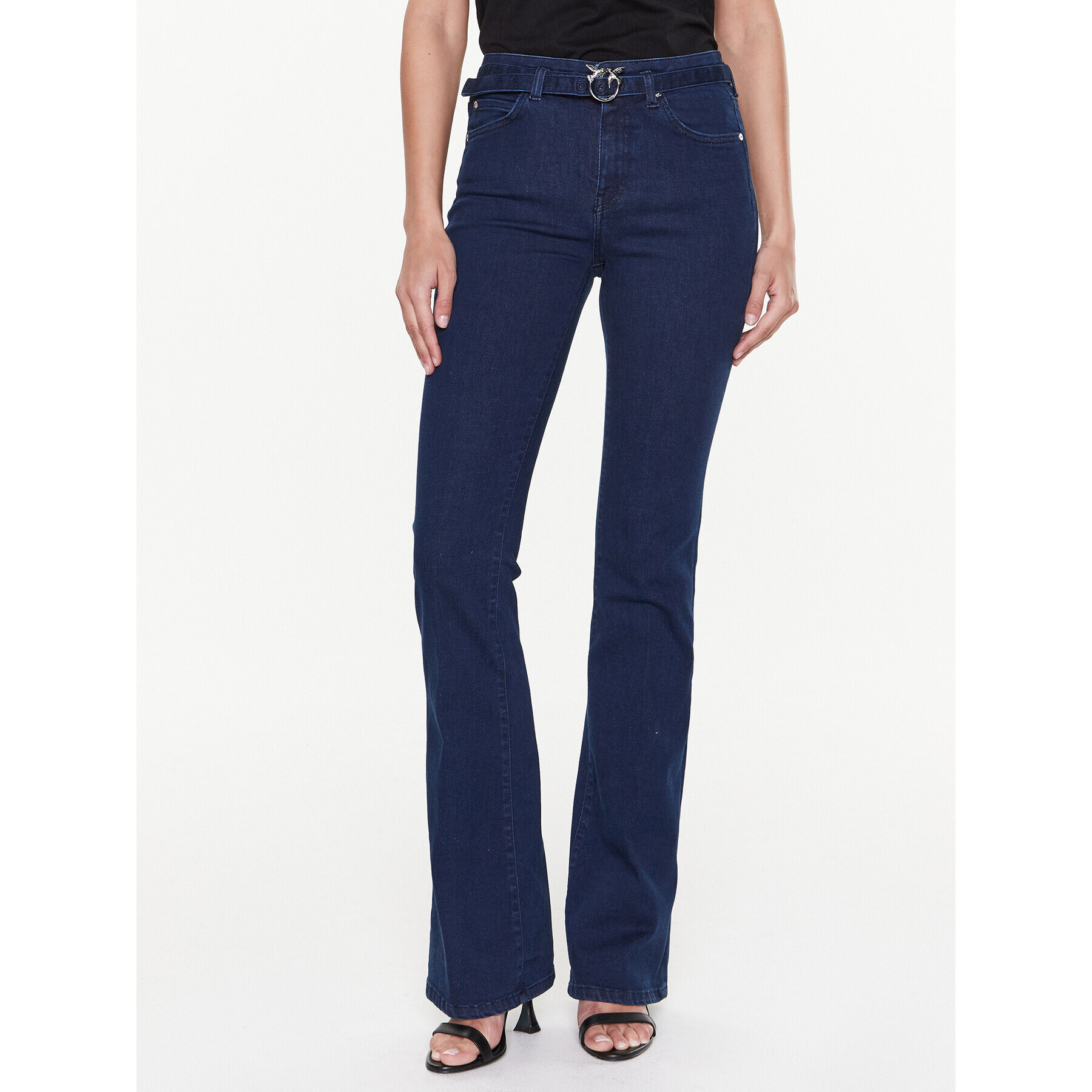 Pinko Дънки Flora 100166 A0FE Тъмносин Flare Fit - Pepit.bg