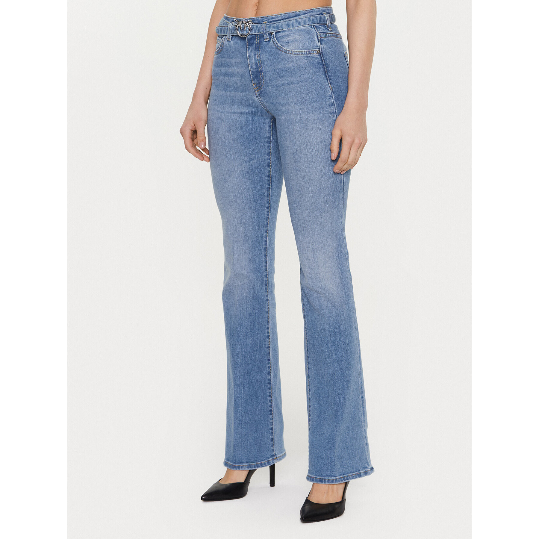 Pinko Дънки Flora 100166 A0FS Син Flare Fit - Pepit.bg