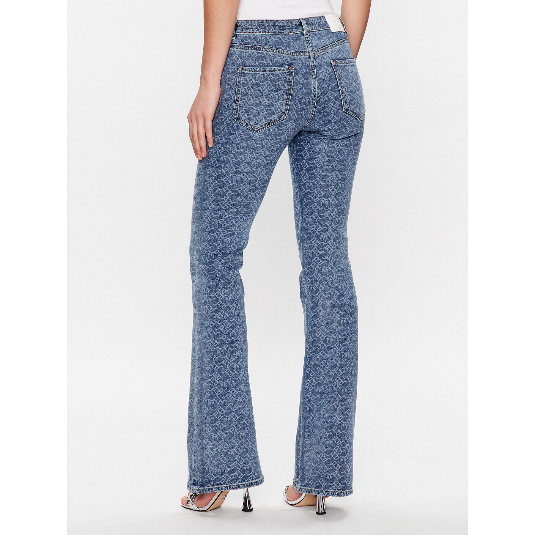 Pinko Дънки Flora 100561 A0Q0 Син Flare Fit - Pepit.bg