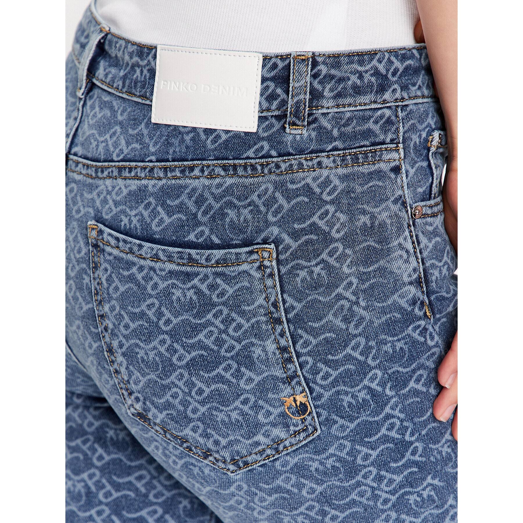 Pinko Дънки Flora 100561 A0Q0 Син Flare Fit - Pepit.bg