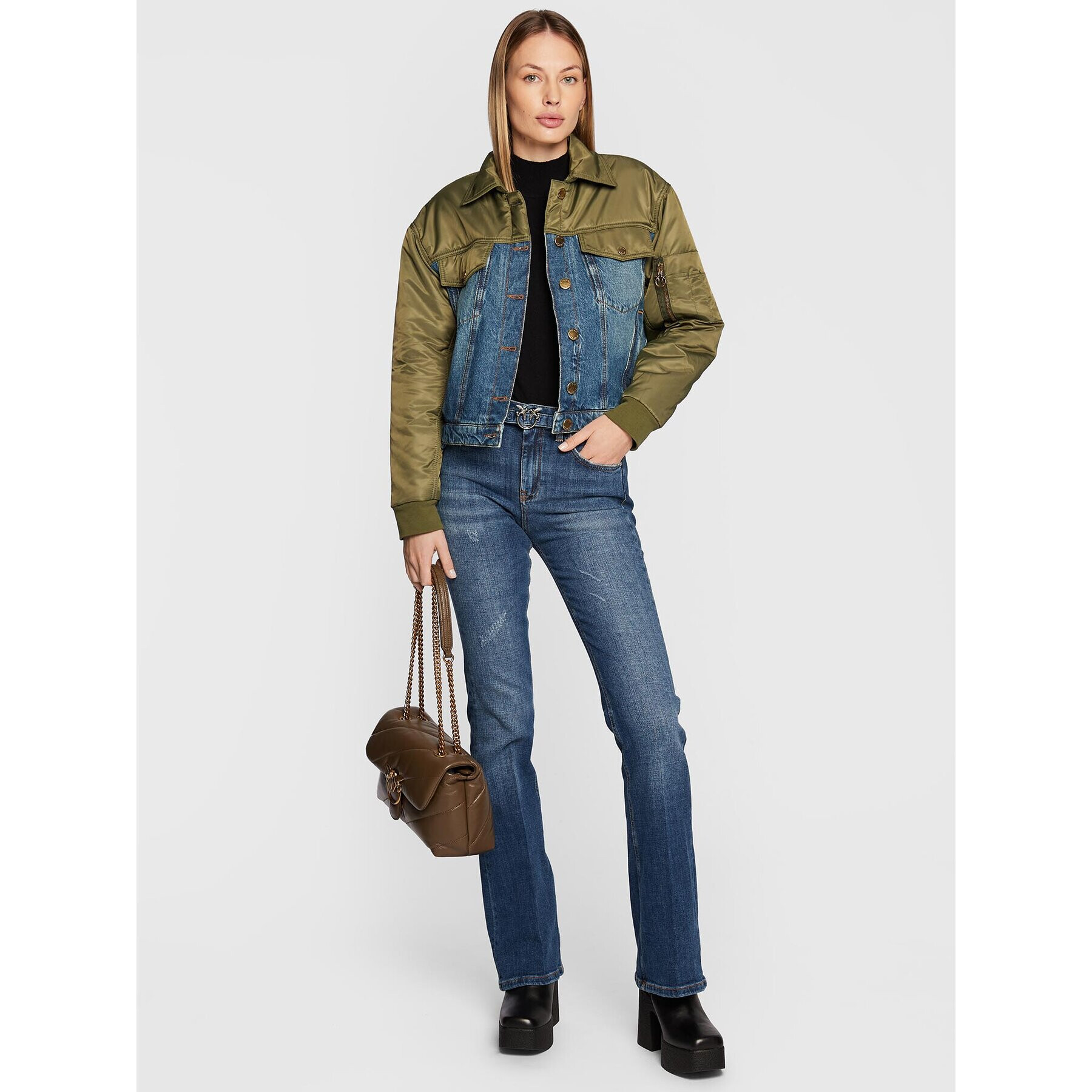 Pinko Дънки Flora 1J10ZQ Y78Q Син Bootcut Fit - Pepit.bg