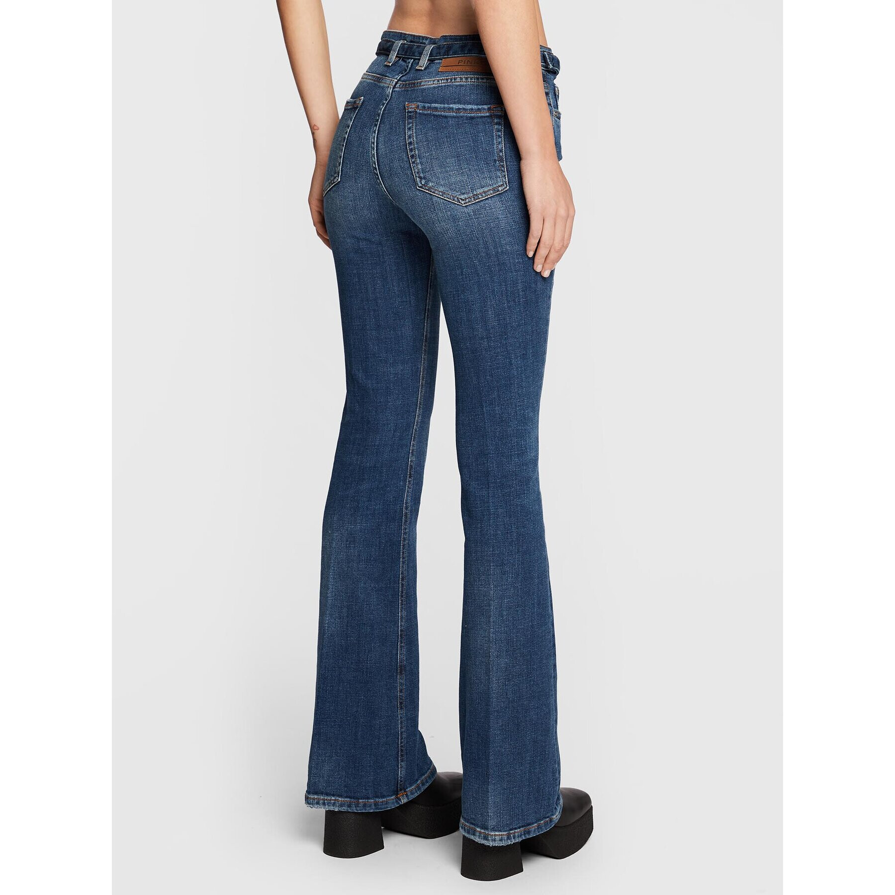 Pinko Дънки Flora 1J10ZQ Y78Q Син Bootcut Fit - Pepit.bg