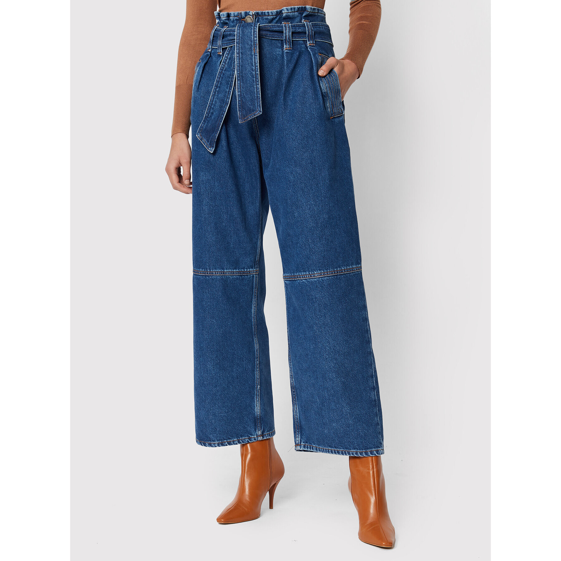 Pinko Дънки Gracidio 1J111A A0A0 Син Relaxed Fit - Pepit.bg