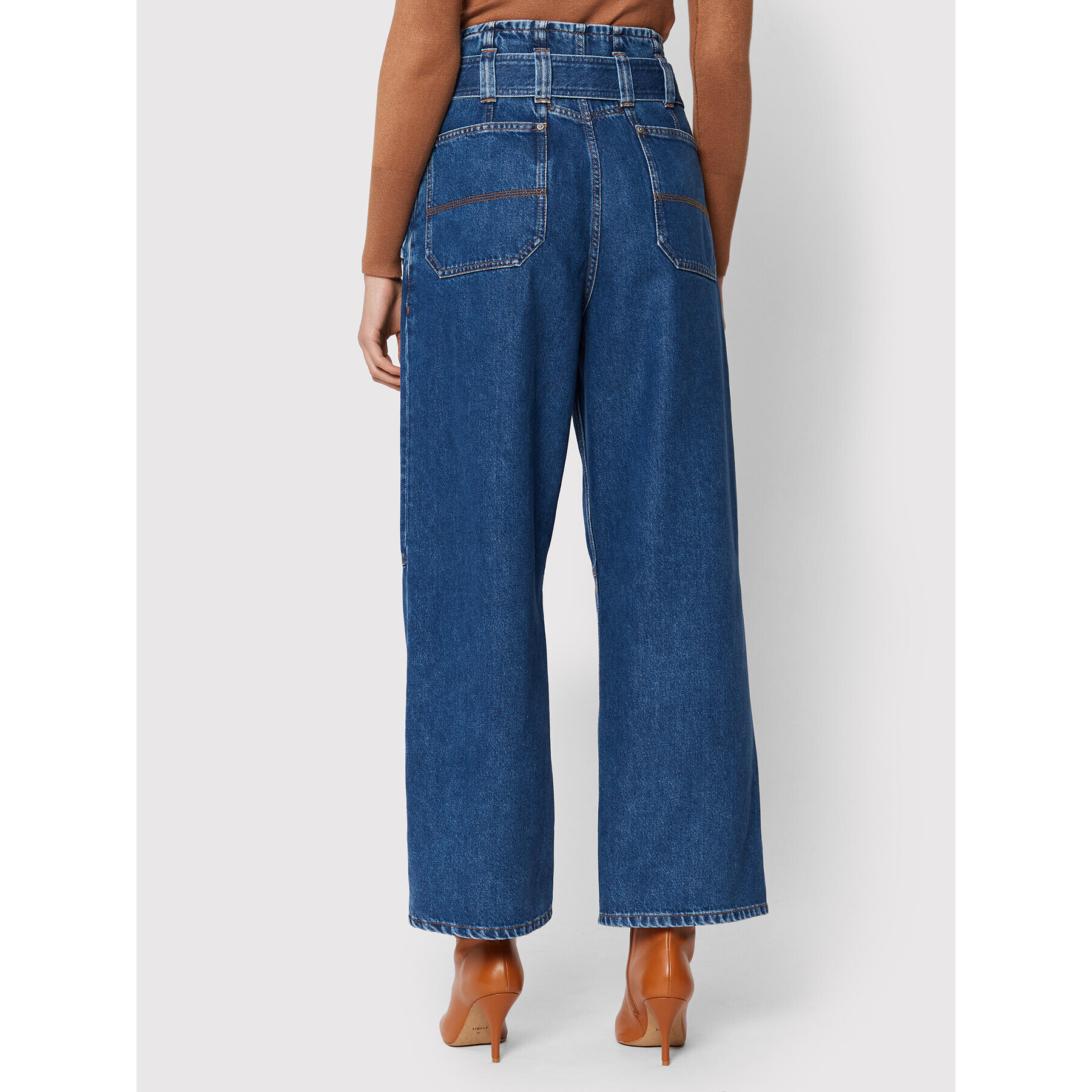 Pinko Дънки Gracidio 1J111A A0A0 Син Relaxed Fit - Pepit.bg