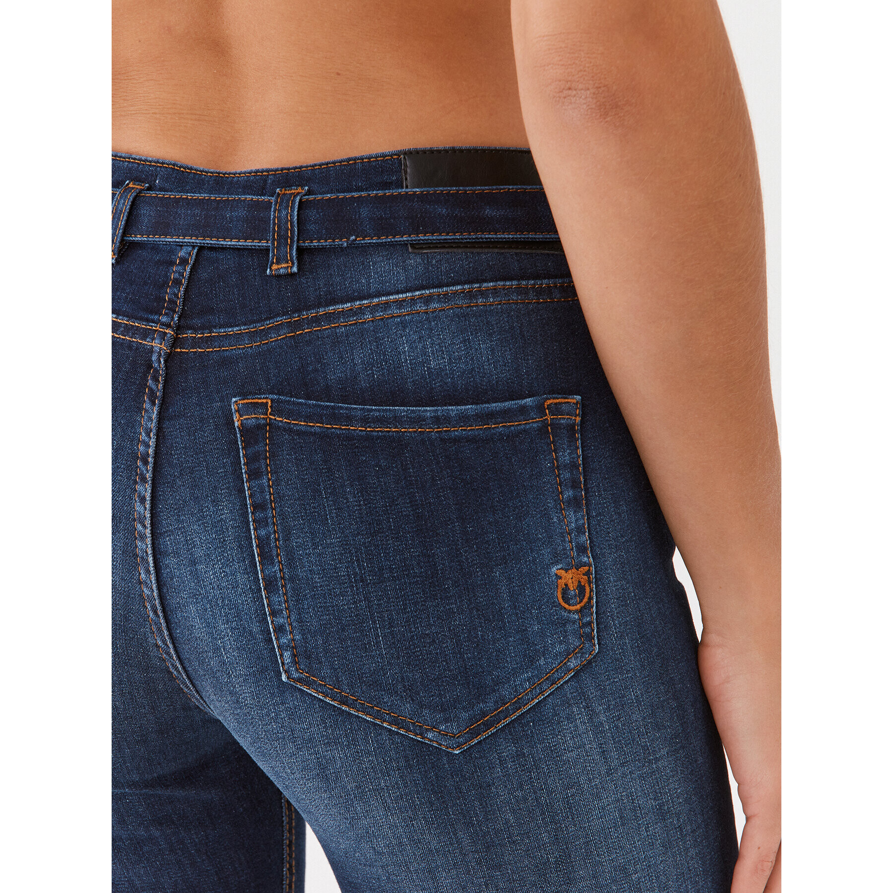 Pinko Дънки Lavaggio 100166 A143 Тъмносин Flare Fit - Pepit.bg