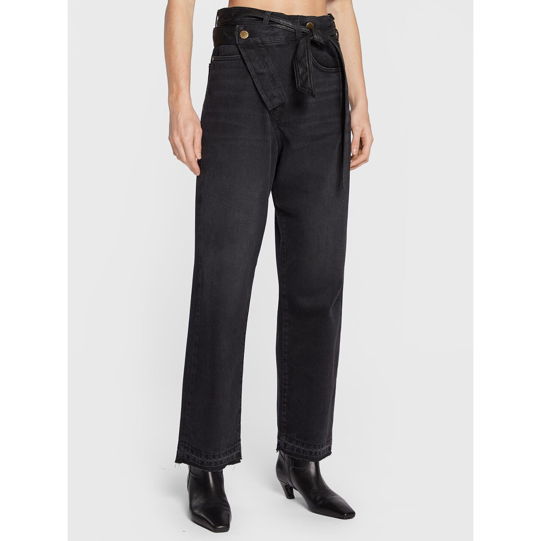 Pinko Дънки Mugghio 1J111X A0CU Черен Regular Fit - Pepit.bg
