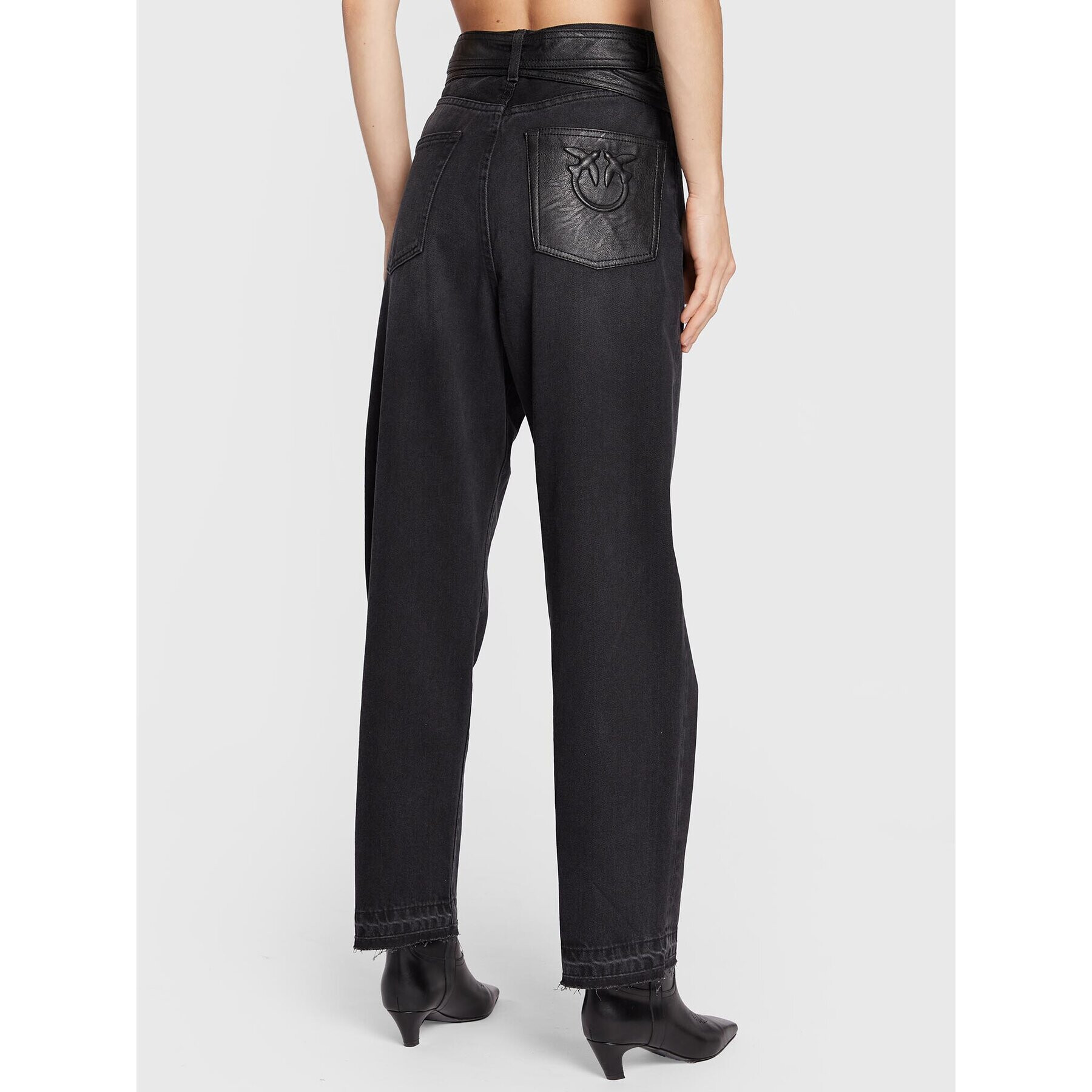 Pinko Дънки Mugghio 1J111X A0CU Черен Regular Fit - Pepit.bg