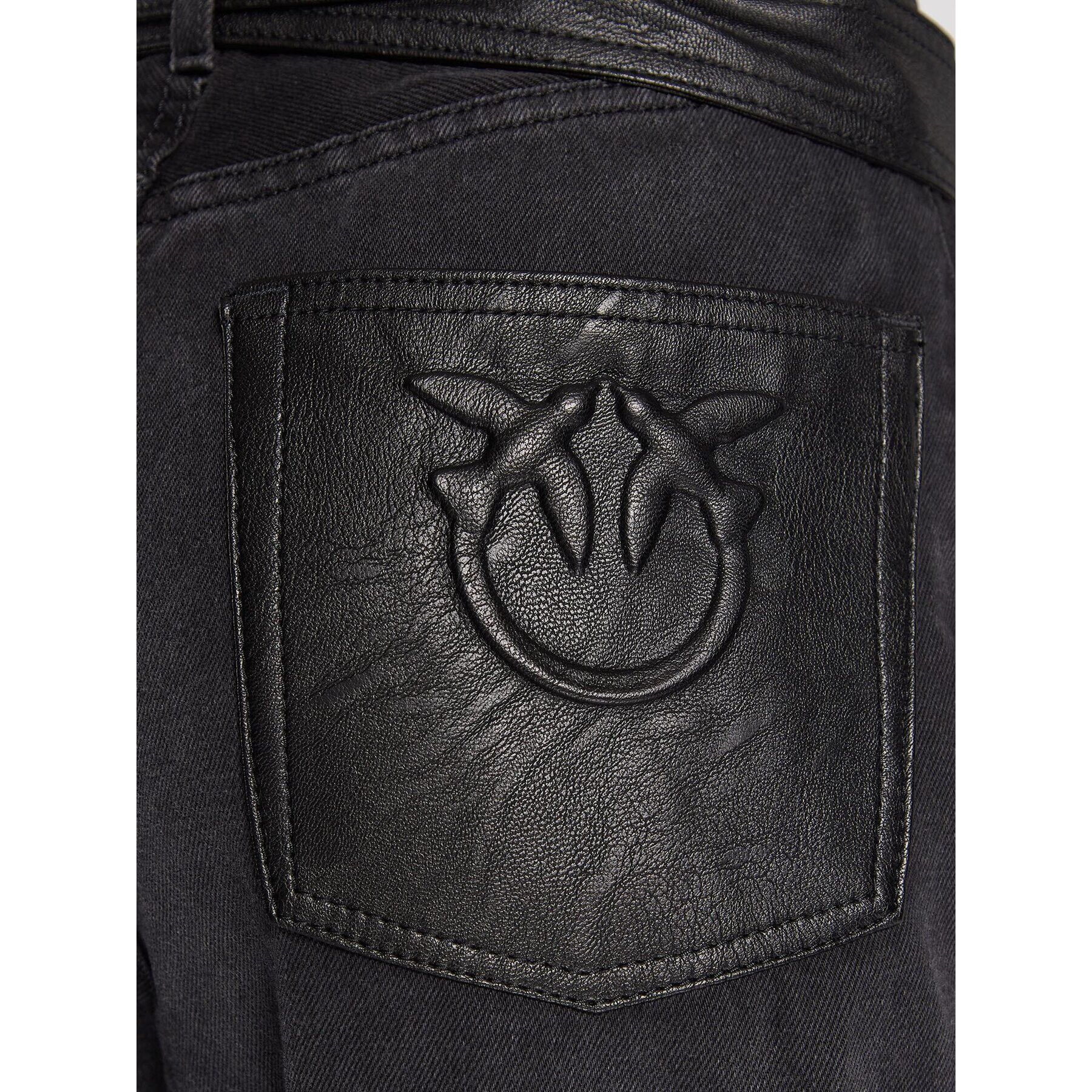 Pinko Дънки Mugghio 1J111X A0CU Черен Regular Fit - Pepit.bg