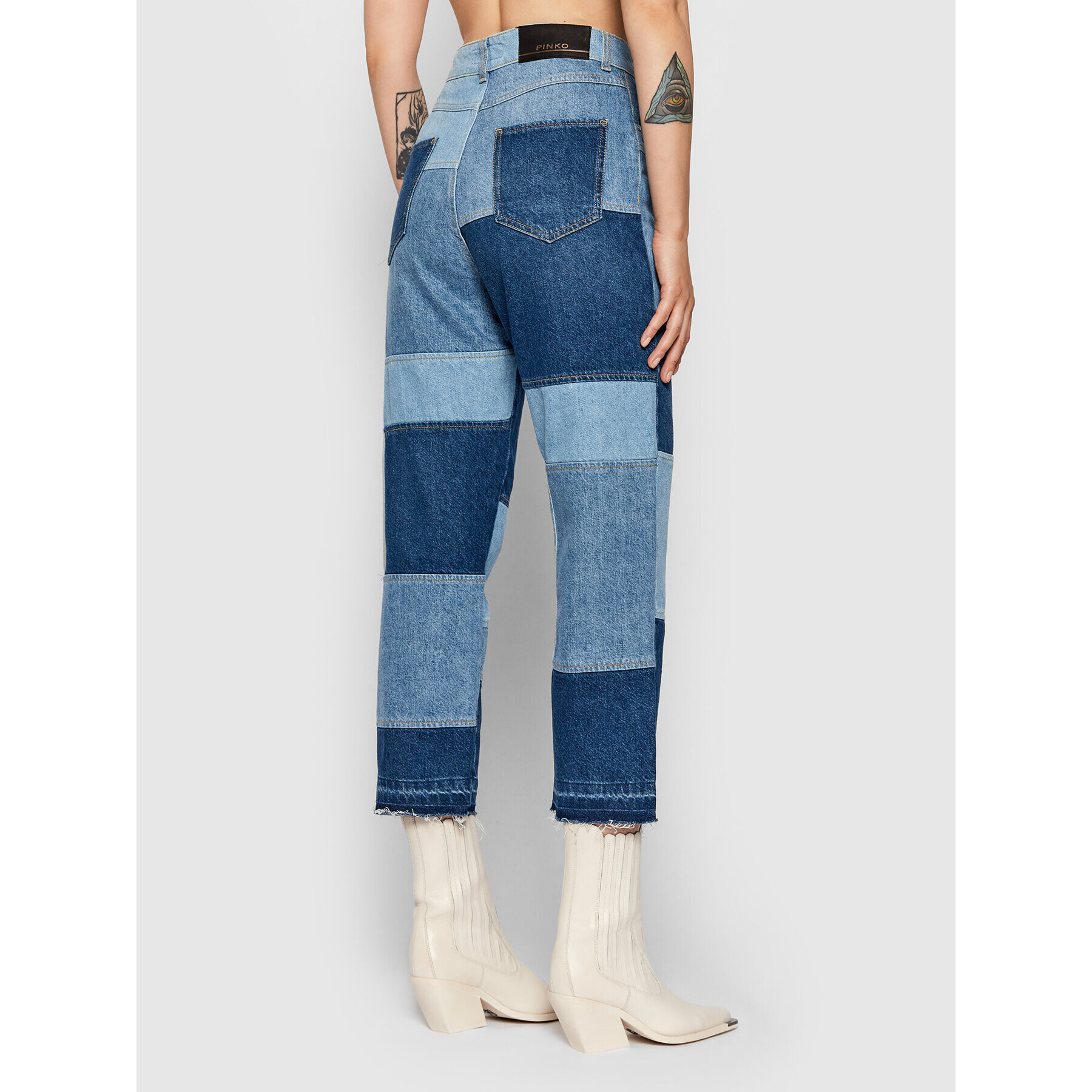 Pinko Дънки Oxnard 1J10SC Y7JA Син Relaxed Fit - Pepit.bg