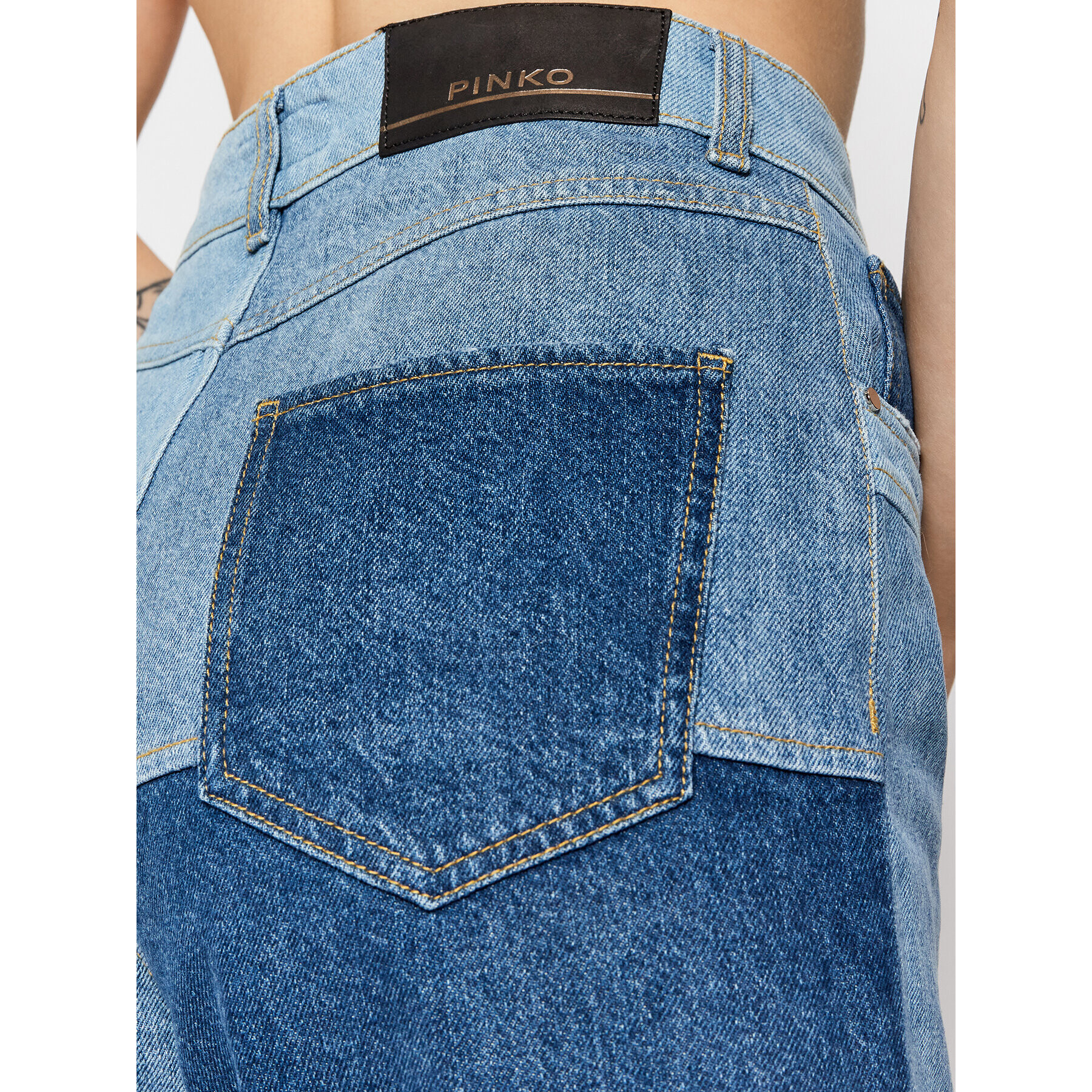 Pinko Дънки Oxnard 1J10SC Y7JA Син Relaxed Fit - Pepit.bg