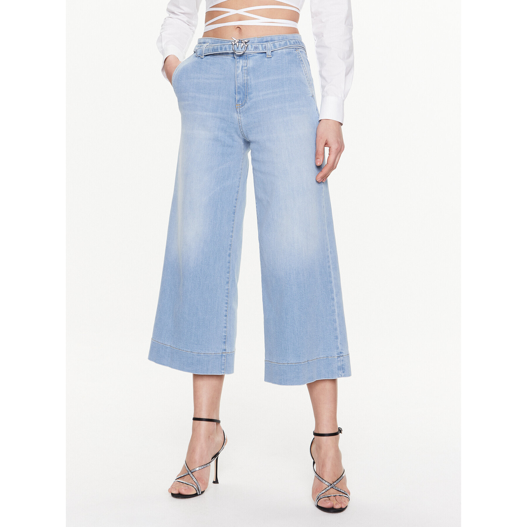 Pinko Дънки Peggy 100168 A0FS Син Regular Fit - Pepit.bg