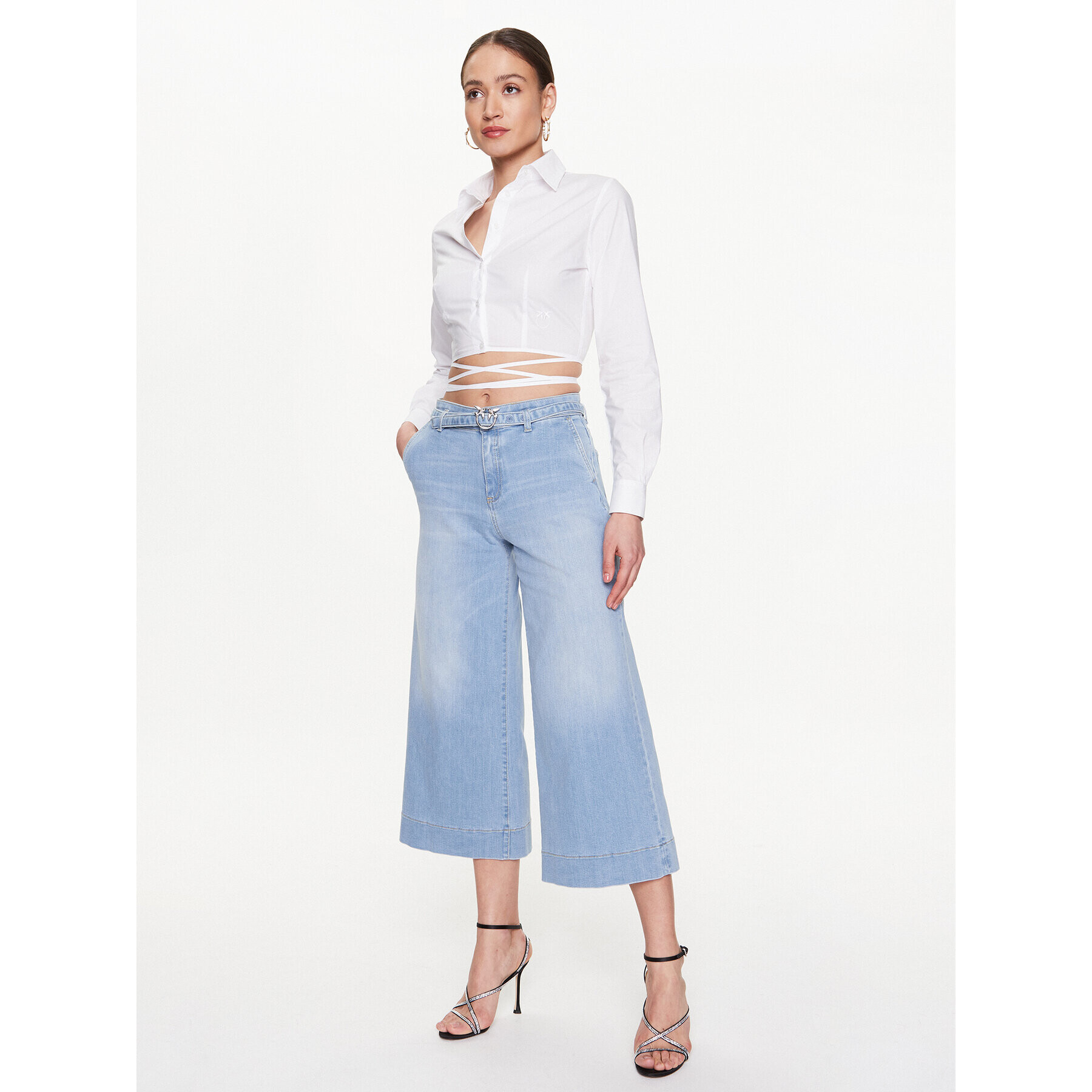 Pinko Дънки Peggy 100168 A0FS Син Regular Fit - Pepit.bg