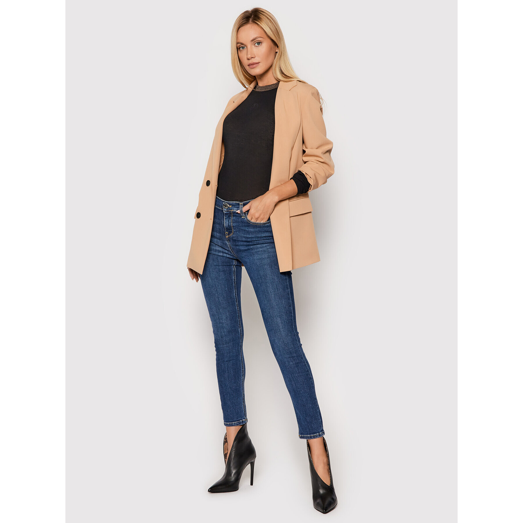 Pinko Дънки Sabrina 1J10NV Y78M Тъмносин Skinny Fit - Pepit.bg