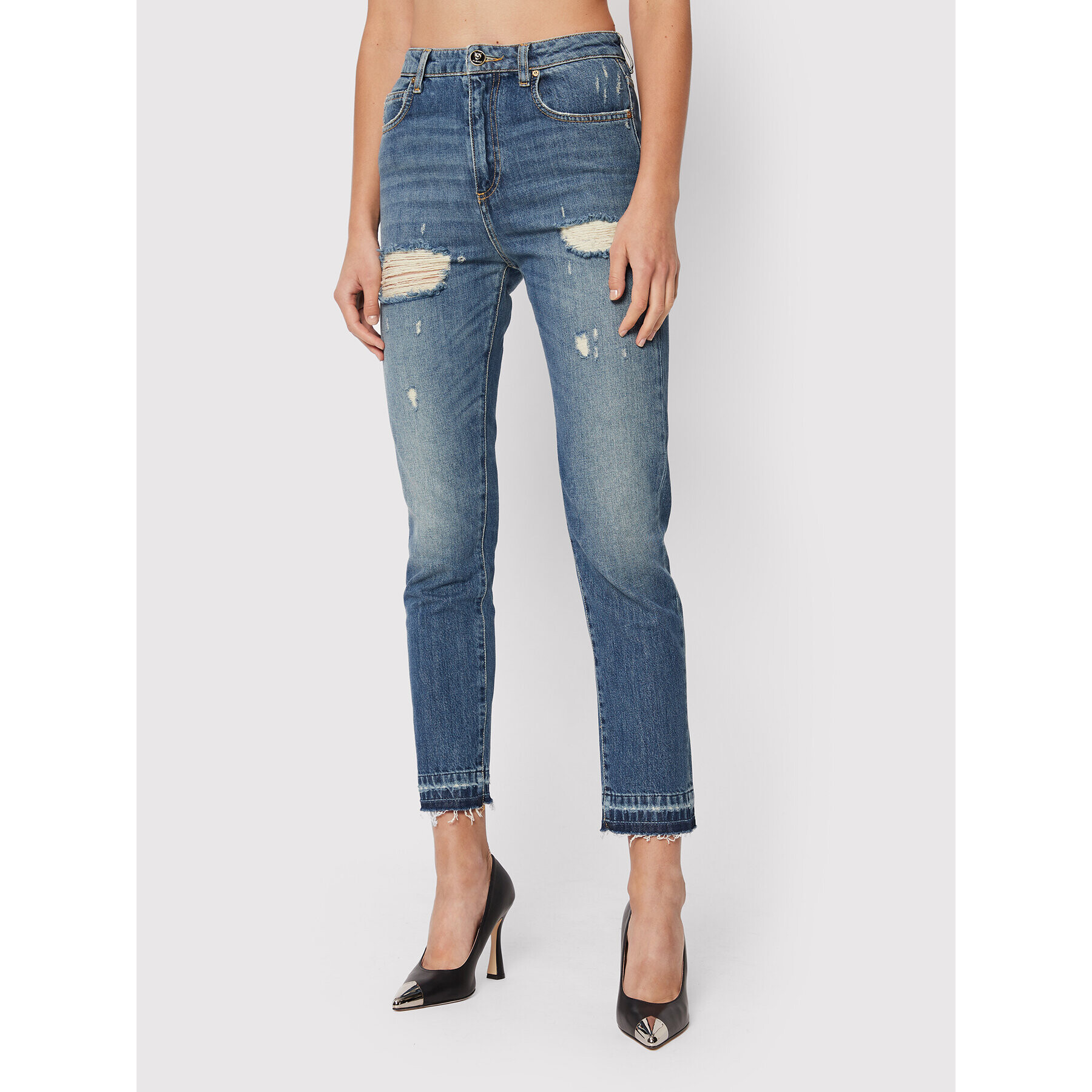 Pinko Дънки Sissy 1J10ZF A0C0 Син Regular Fit - Pepit.bg