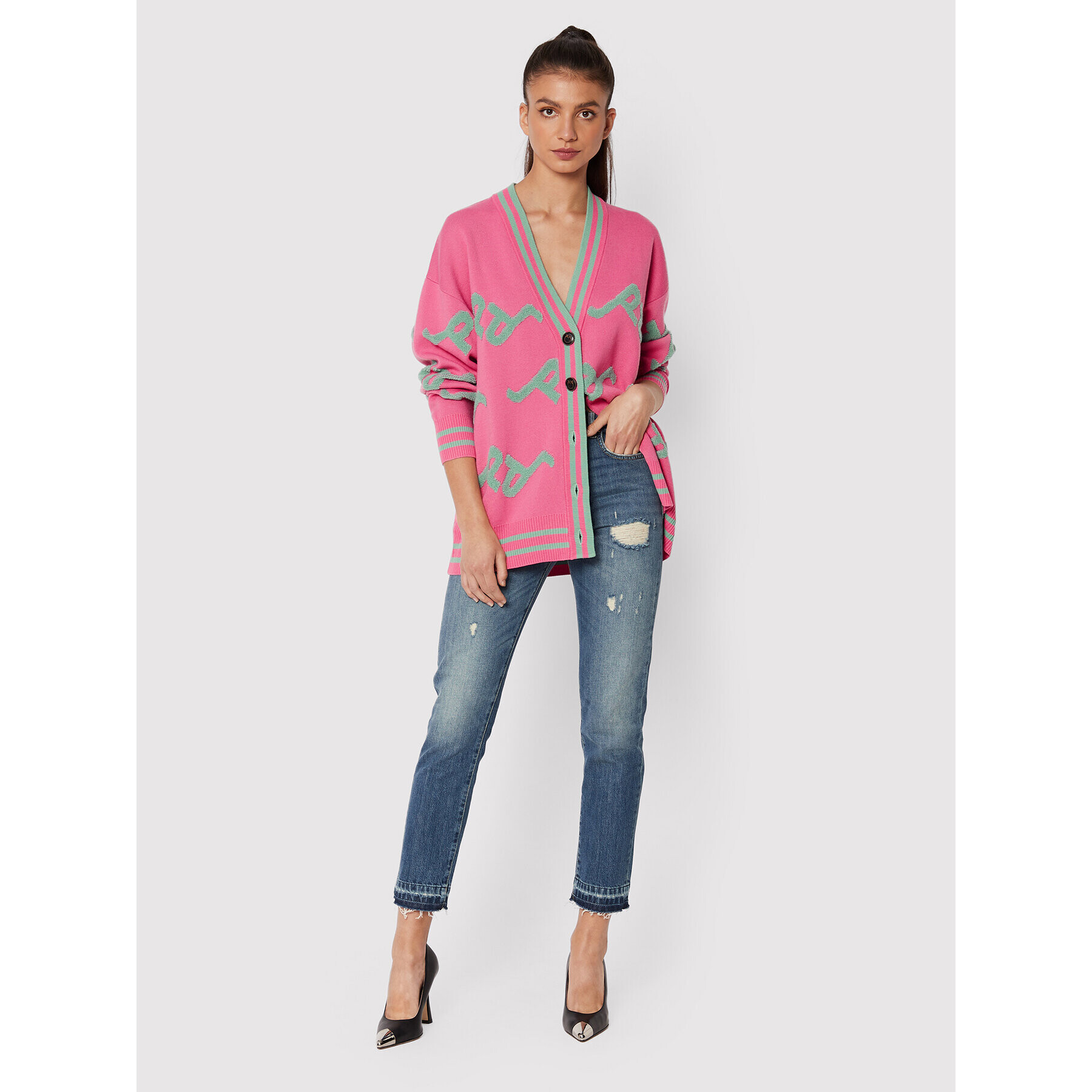 Pinko Дънки Sissy 1J10ZF A0C0 Син Regular Fit - Pepit.bg