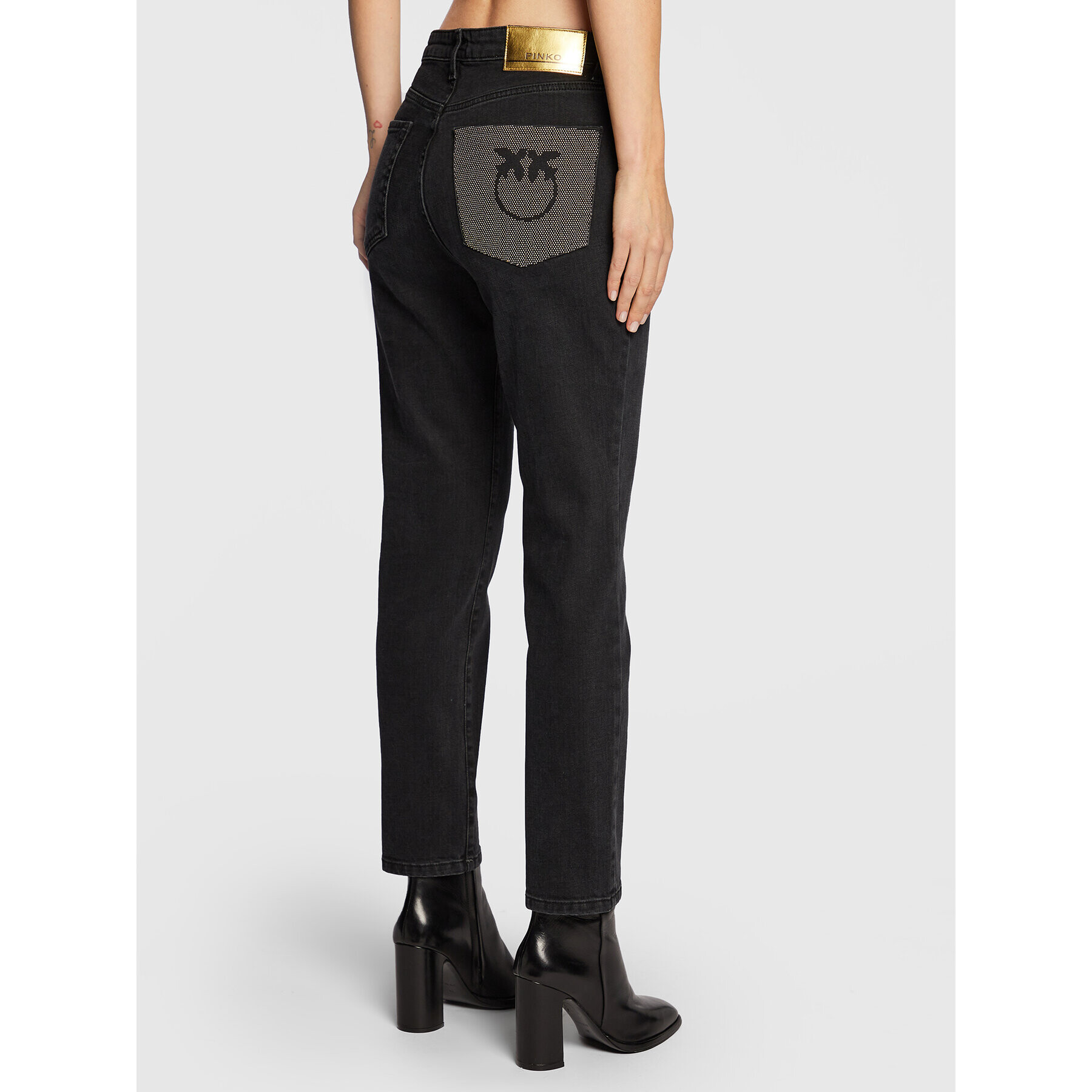 Pinko Дънки Sissy 1J10ZG A04Z Черен Slim Fit - Pepit.bg