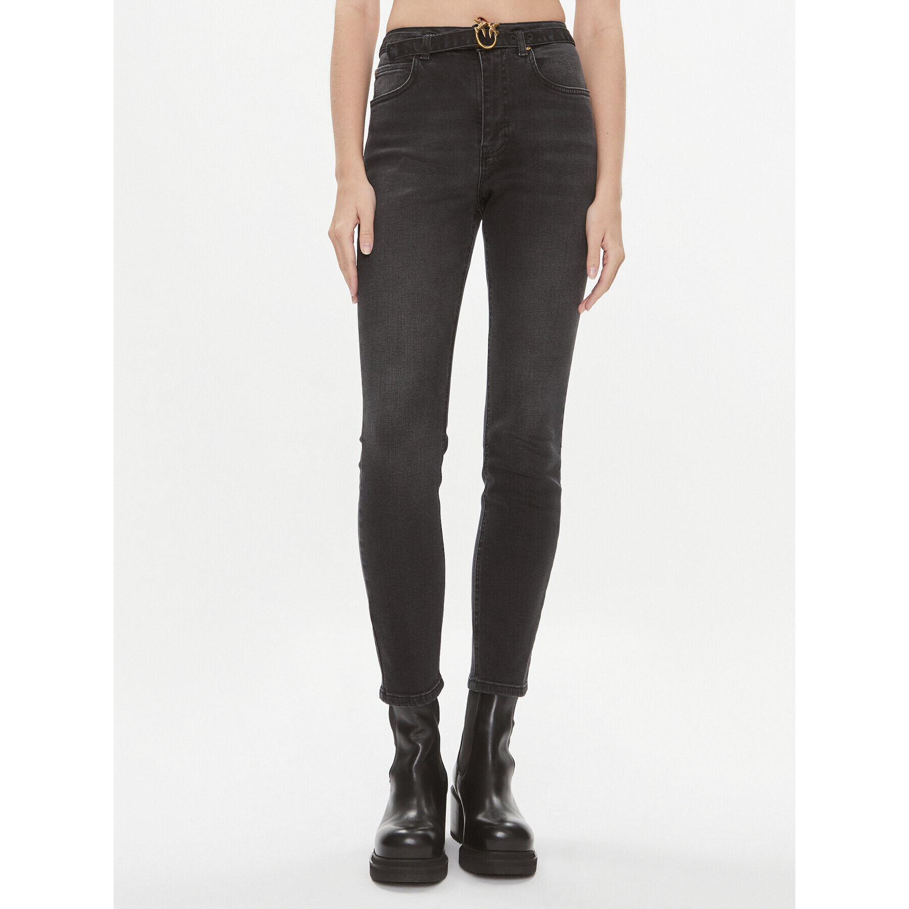 Pinko Дънки Susan 100161 A14A Сив Skinny Fit - Pepit.bg