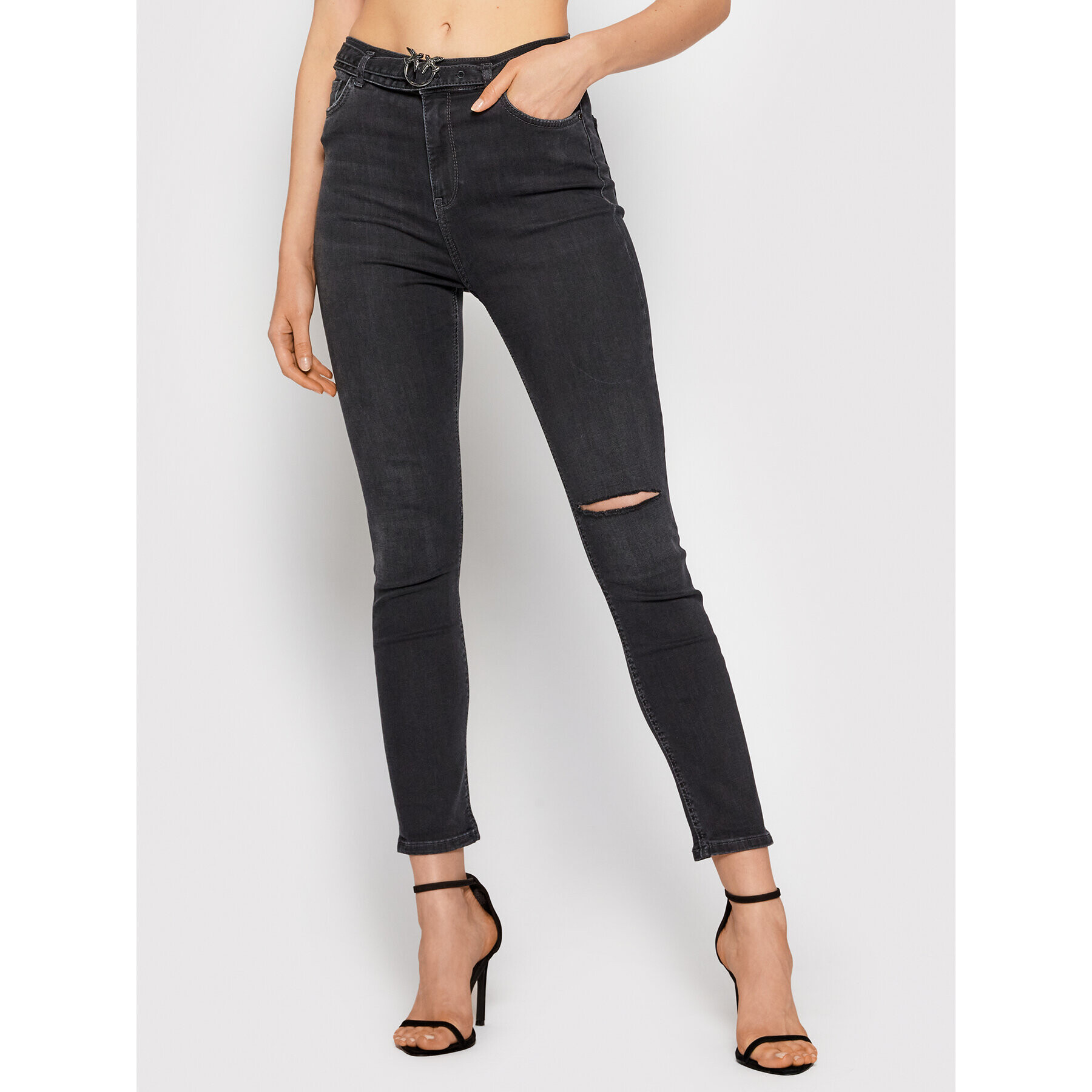 Pinko Дънки Susan 1J10P2 Y78P Черен Skinny Fit - Pepit.bg