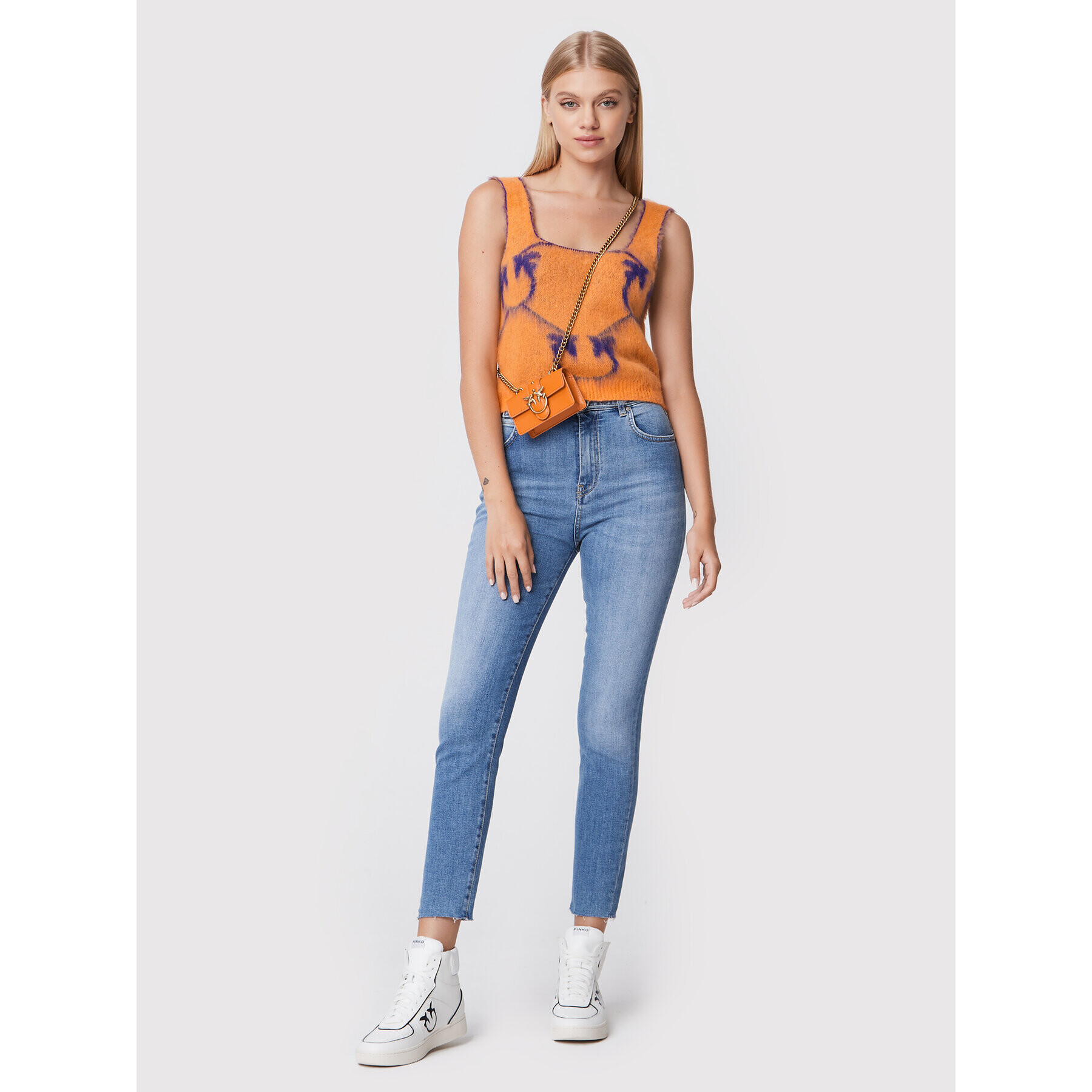 Pinko Дънки Susan 1J10ZW Y78M Син Skinny Fit - Pepit.bg