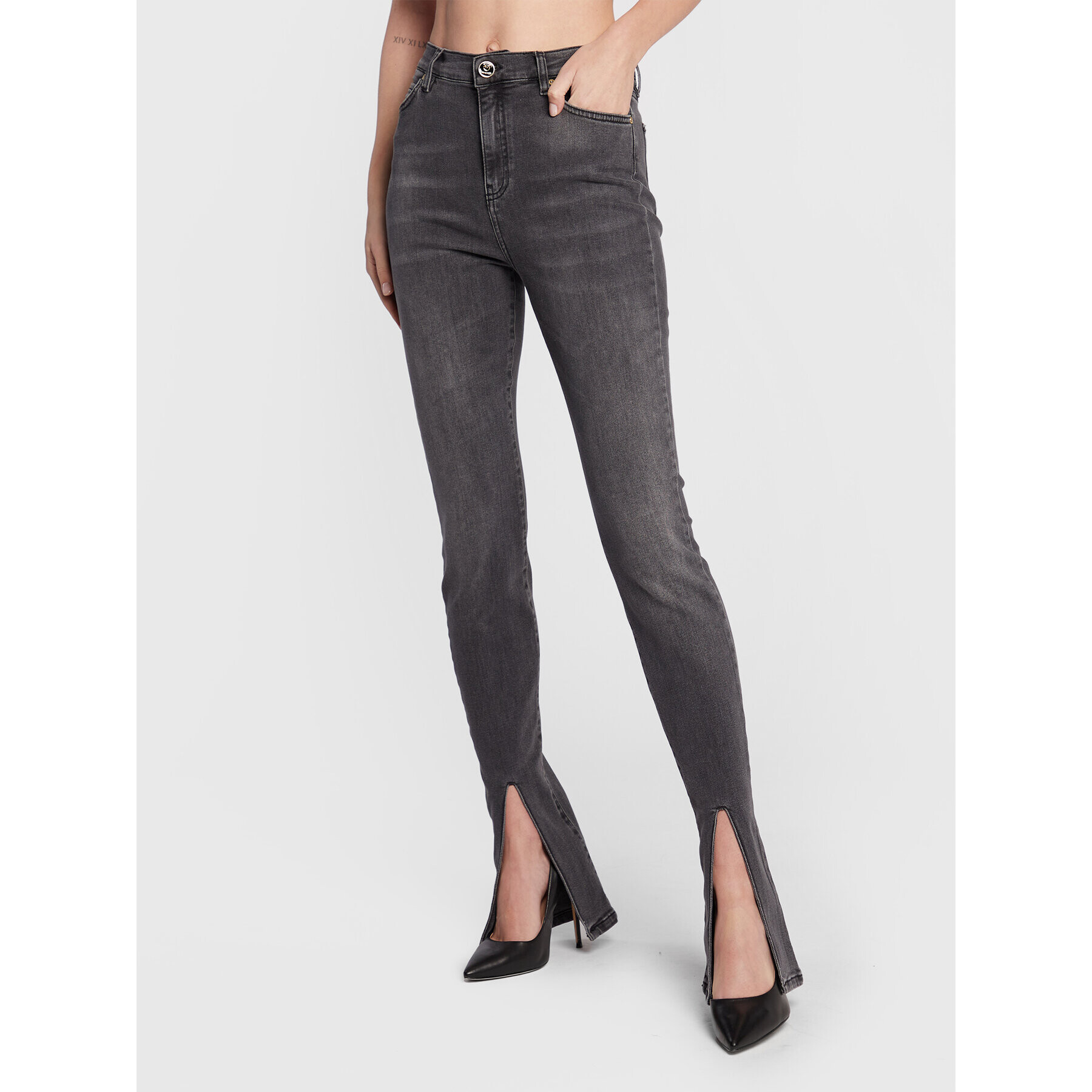 Pinko Дънки Susanna 2 1J10ZT A04W Сив Skinny Fit - Pepit.bg