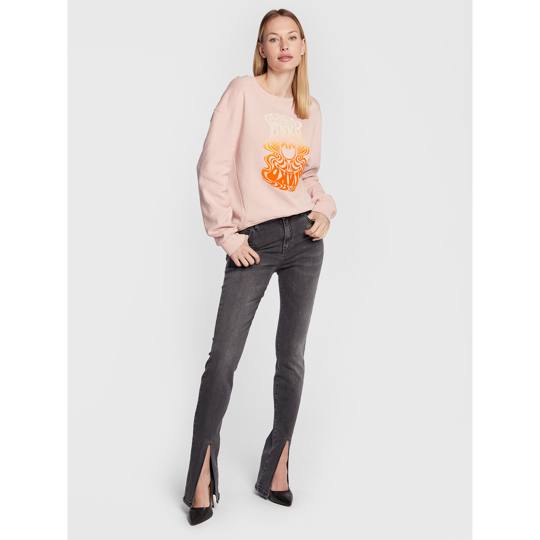 Pinko Дънки Susanna 2 1J10ZT A04W Сив Skinny Fit - Pepit.bg