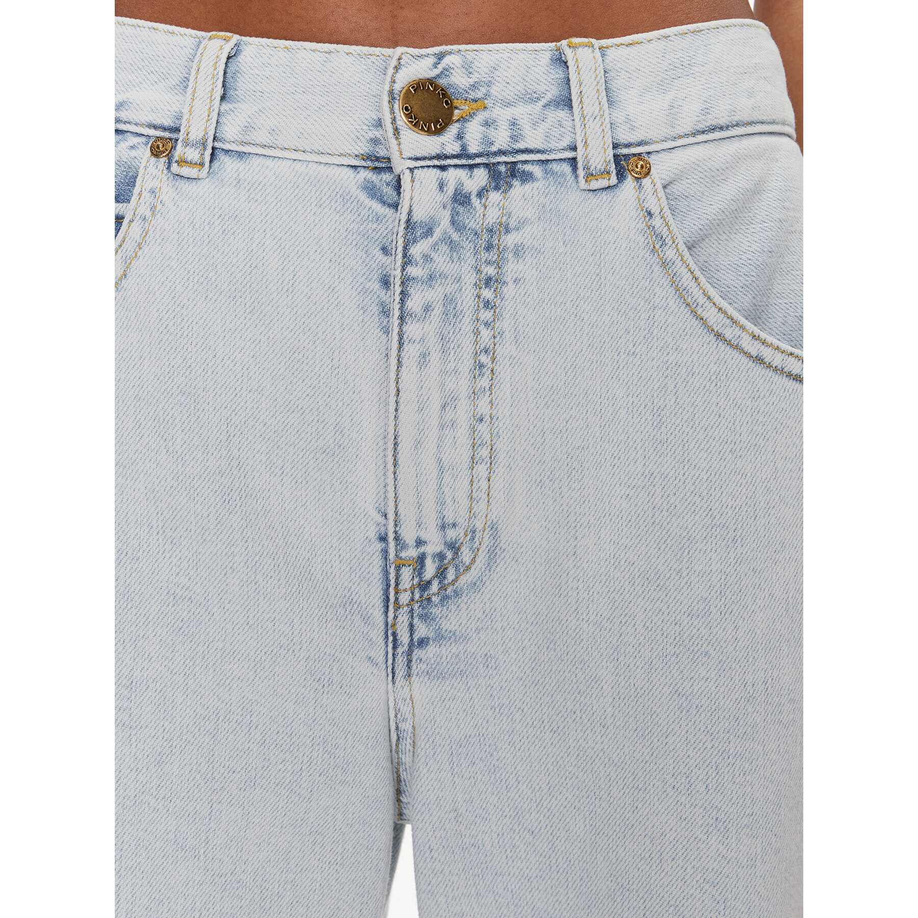 Pinko Дънки Wanda 101733 A1JH Син Wide Leg - Pepit.bg