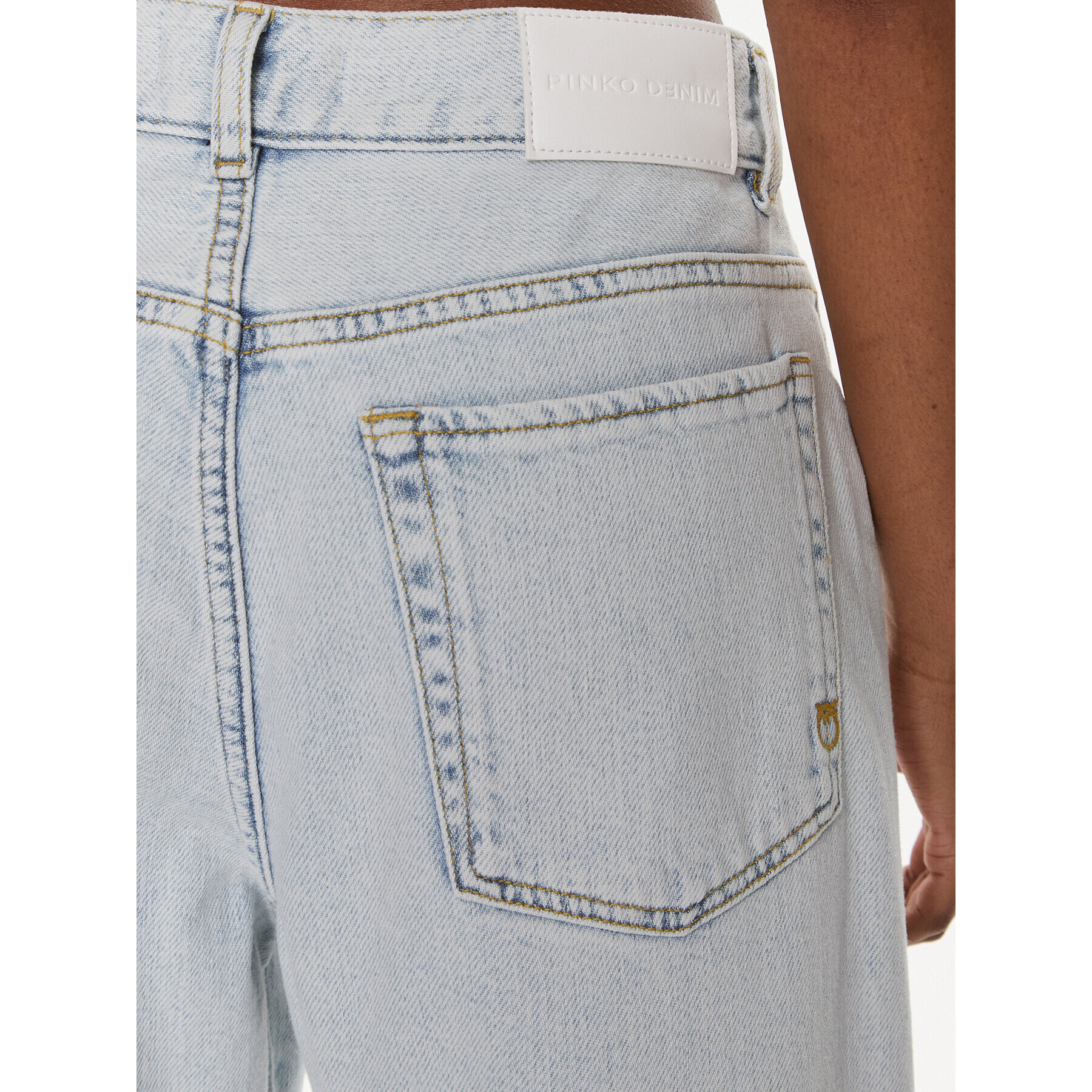 Pinko Дънки Wanda 101733 A1JH Син Wide Leg - Pepit.bg