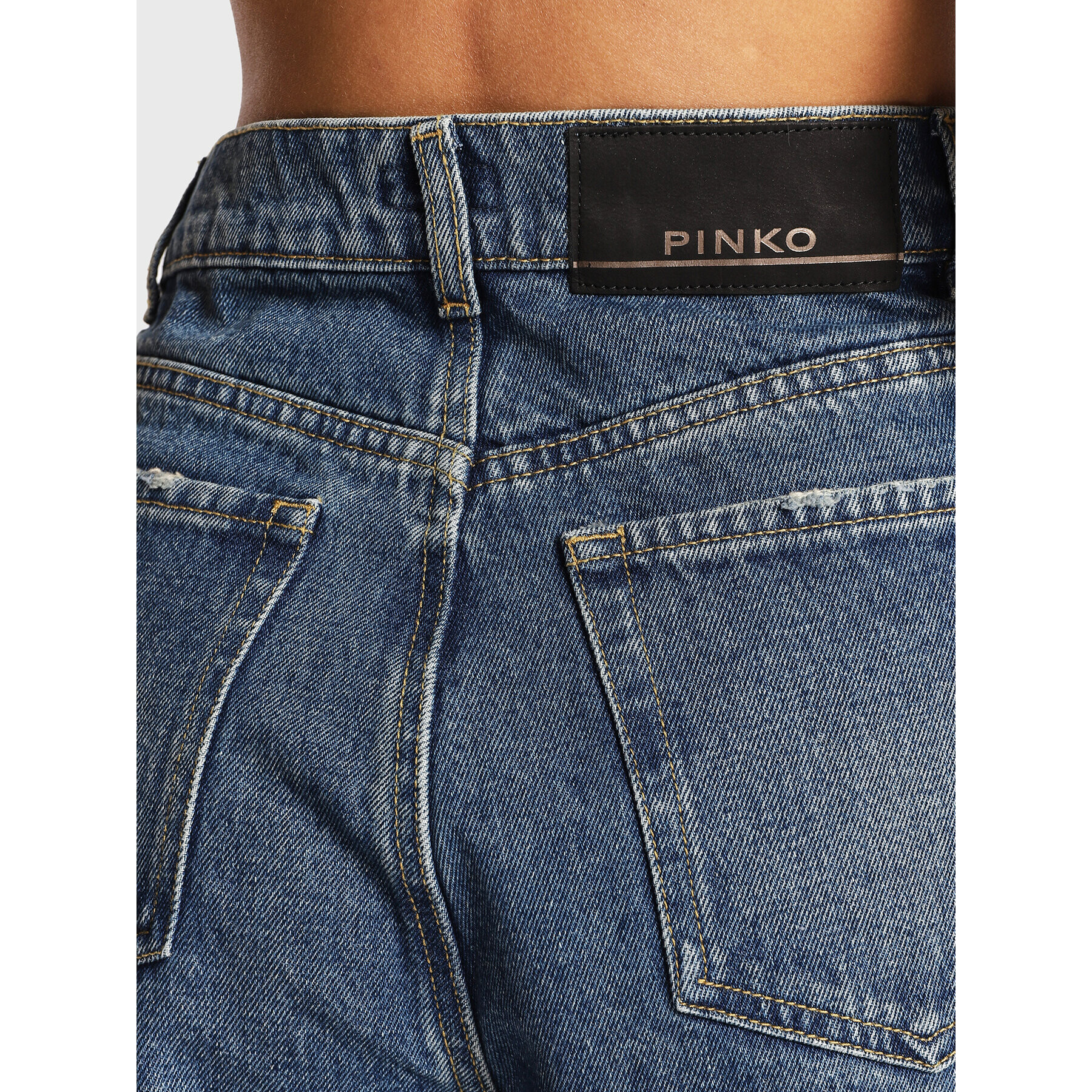 Pinko Дънки Wilma 2 1J10ZN A05T Син Relaxed Fit - Pepit.bg