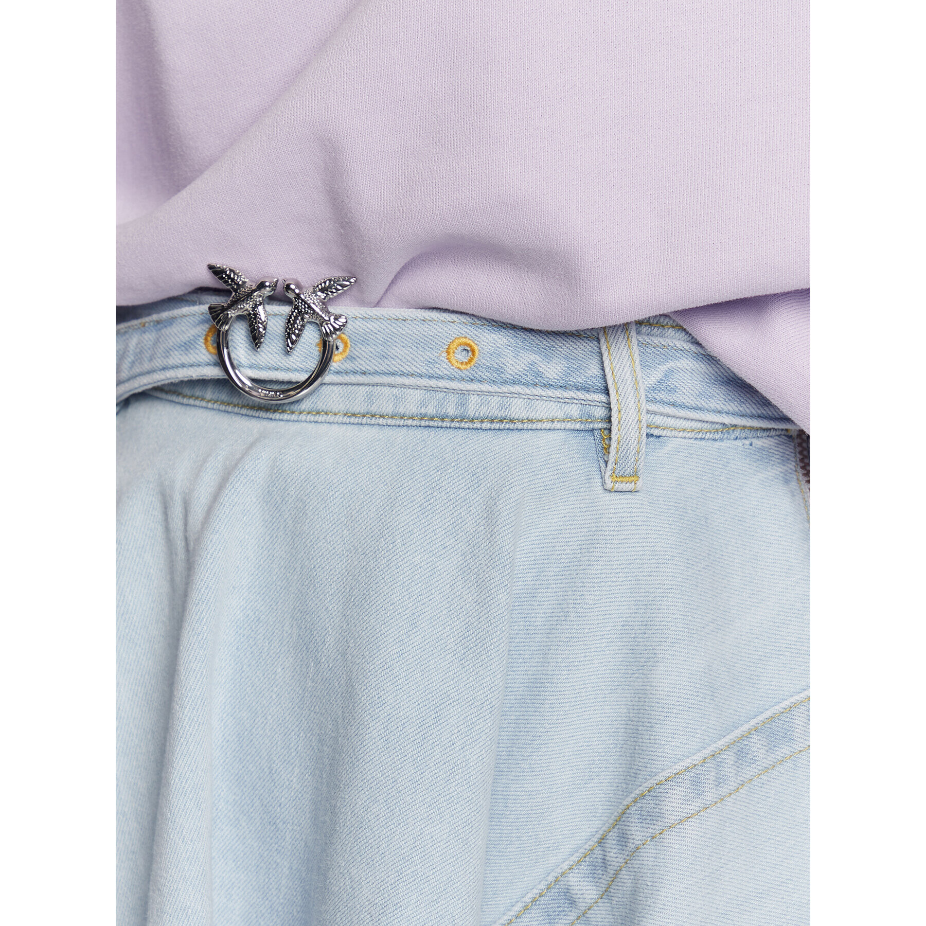 Pinko Дънкова пола 100579 A0MY Син Regular Fit - Pepit.bg