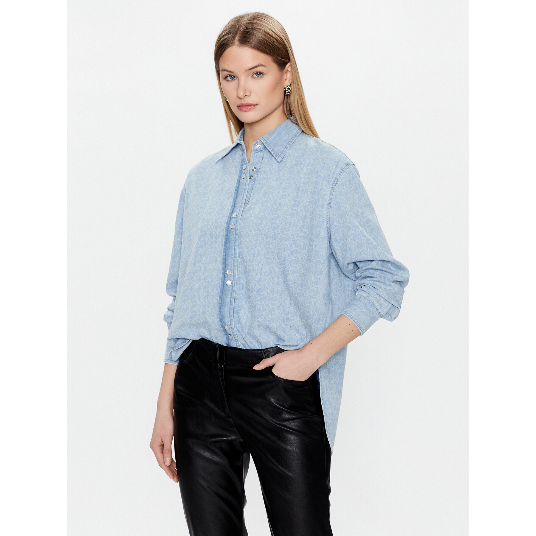 Pinko дънкова риза 100816 A0FO Син Regular Fit - Pepit.bg