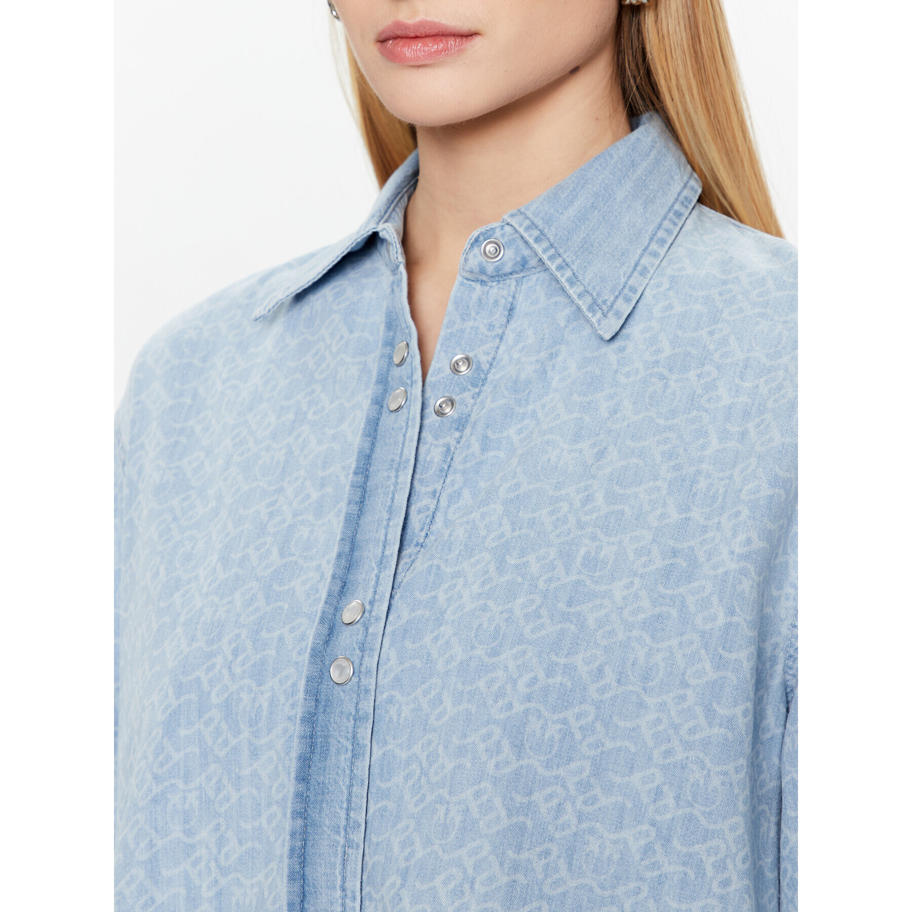Pinko дънкова риза 100816 A0FO Син Regular Fit - Pepit.bg