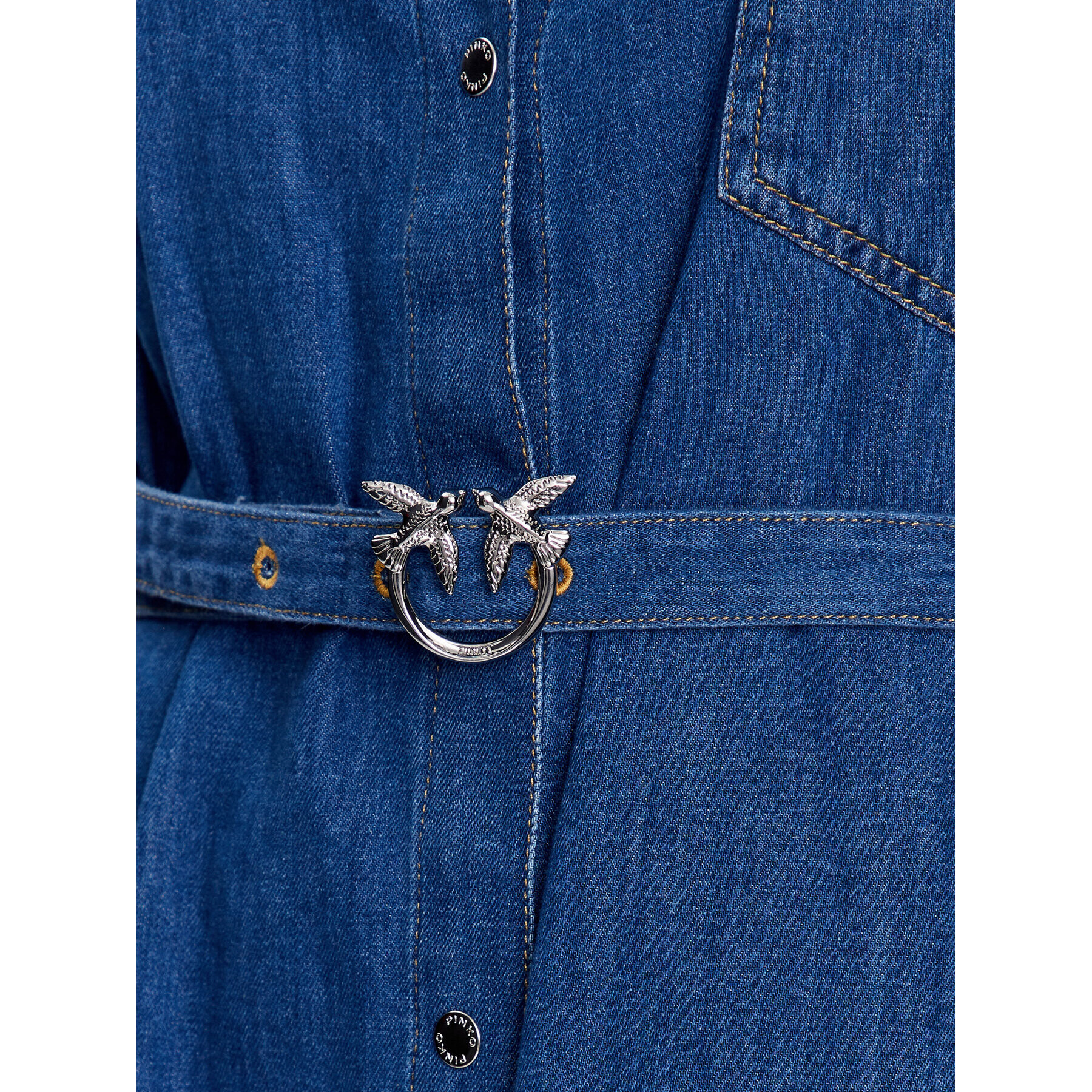 Pinko Дънкова рокля Parapendio PE 23 PDEN 100606 A0FP Син Regular Fit - Pepit.bg