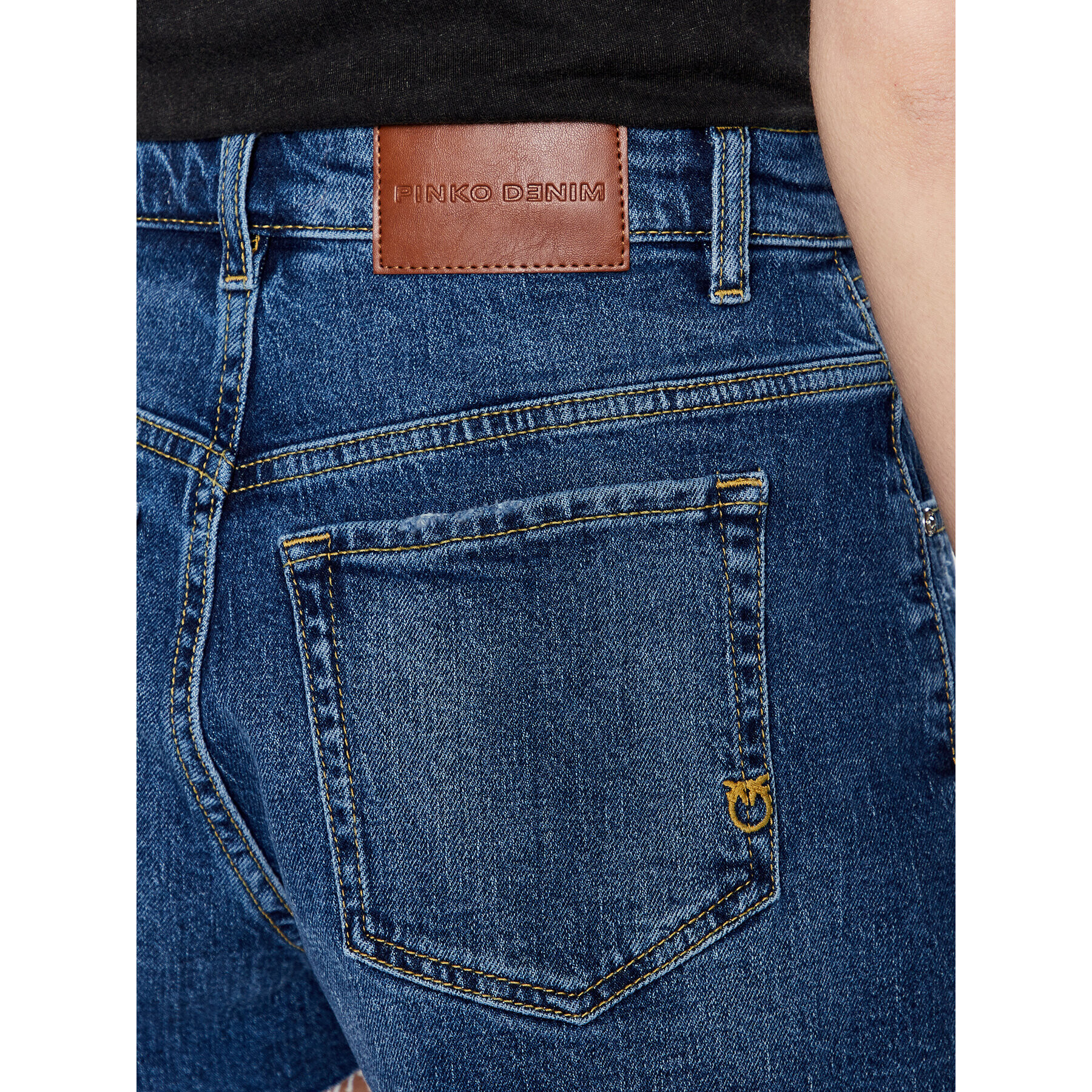 Pinko Дънкови шорти Accanita 100571 A0FM Син Regular Fit - Pepit.bg
