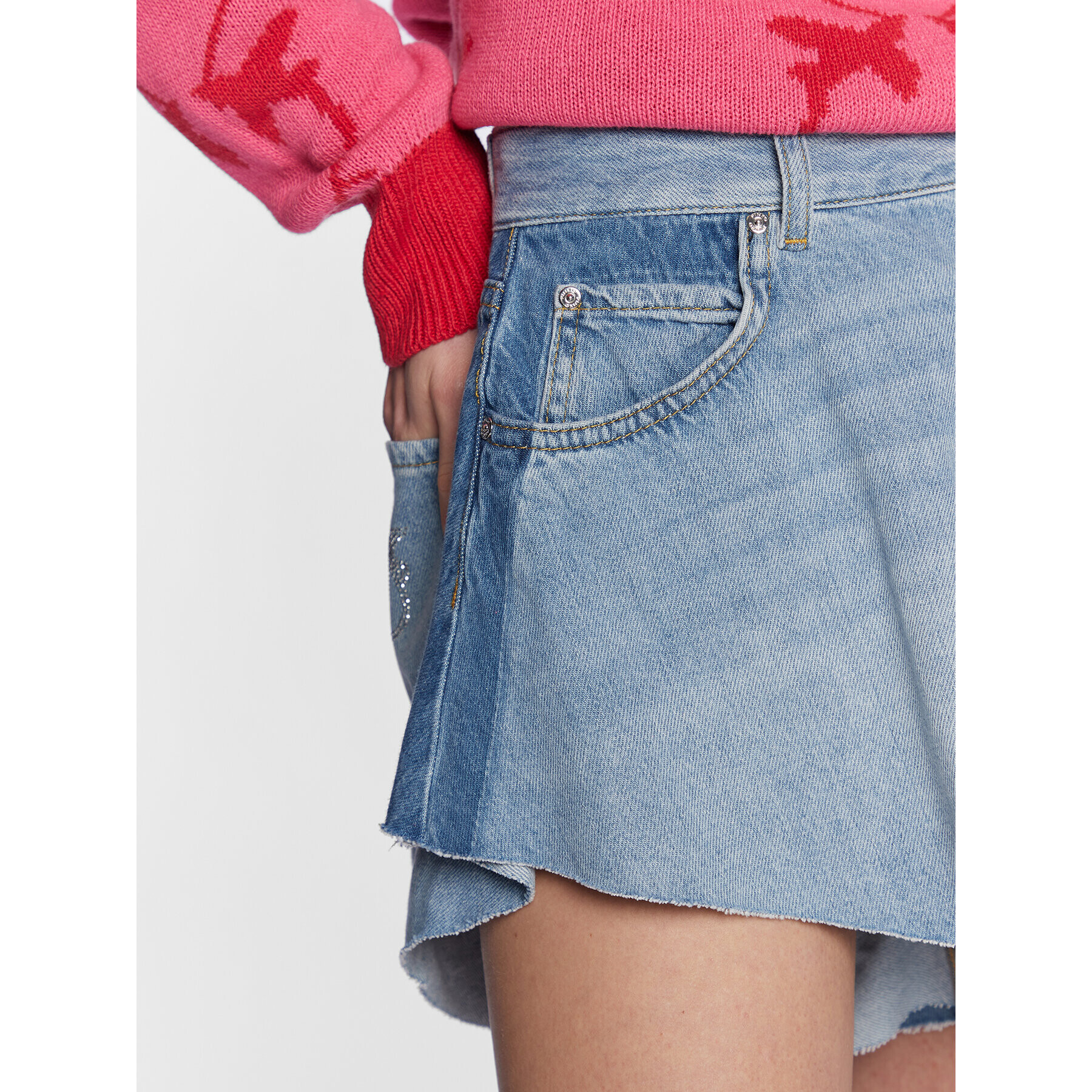 Pinko Дънкови шорти Calma 100395 A0FV Син Regular Fit - Pepit.bg
