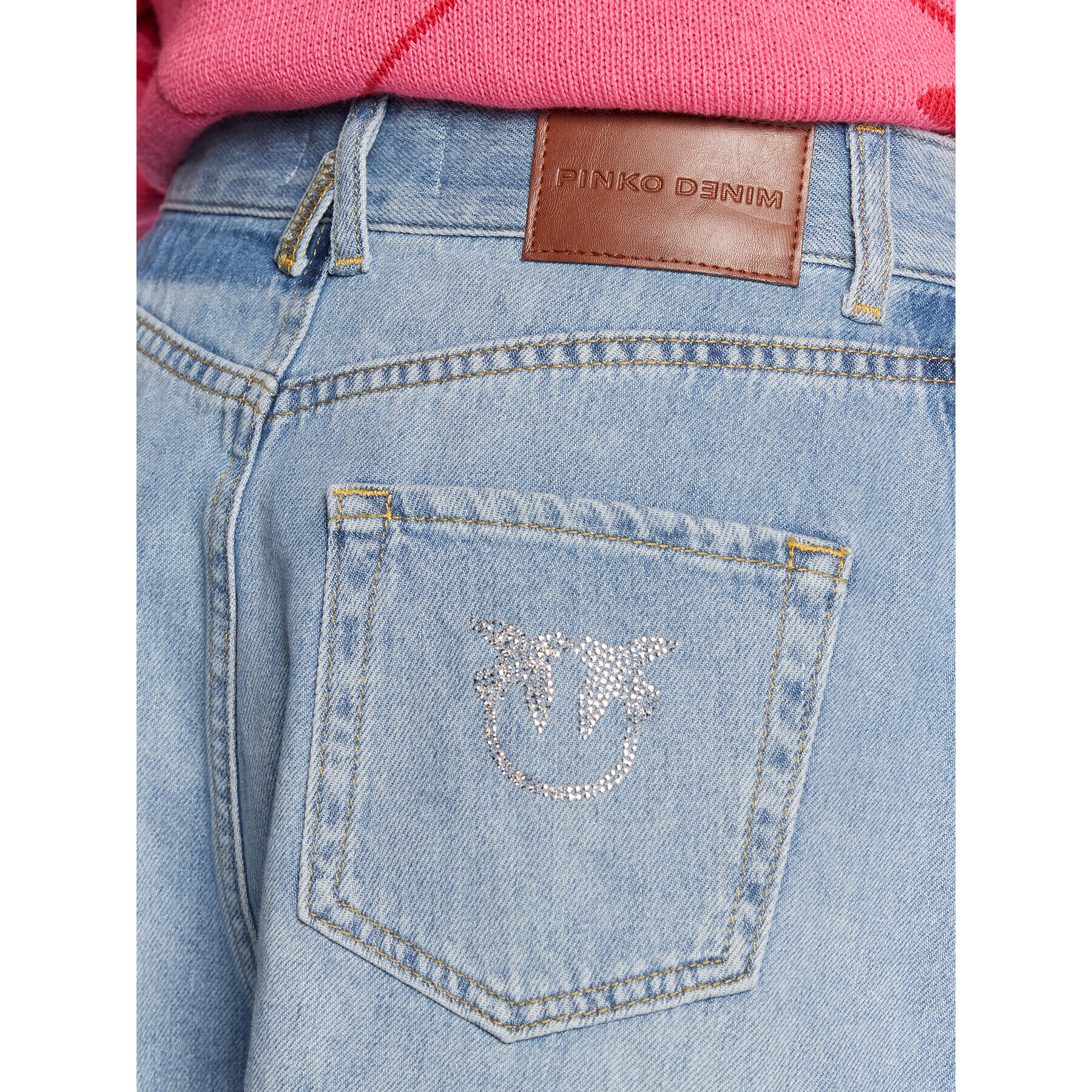 Pinko Дънкови шорти Calma 100395 A0FV Син Regular Fit - Pepit.bg