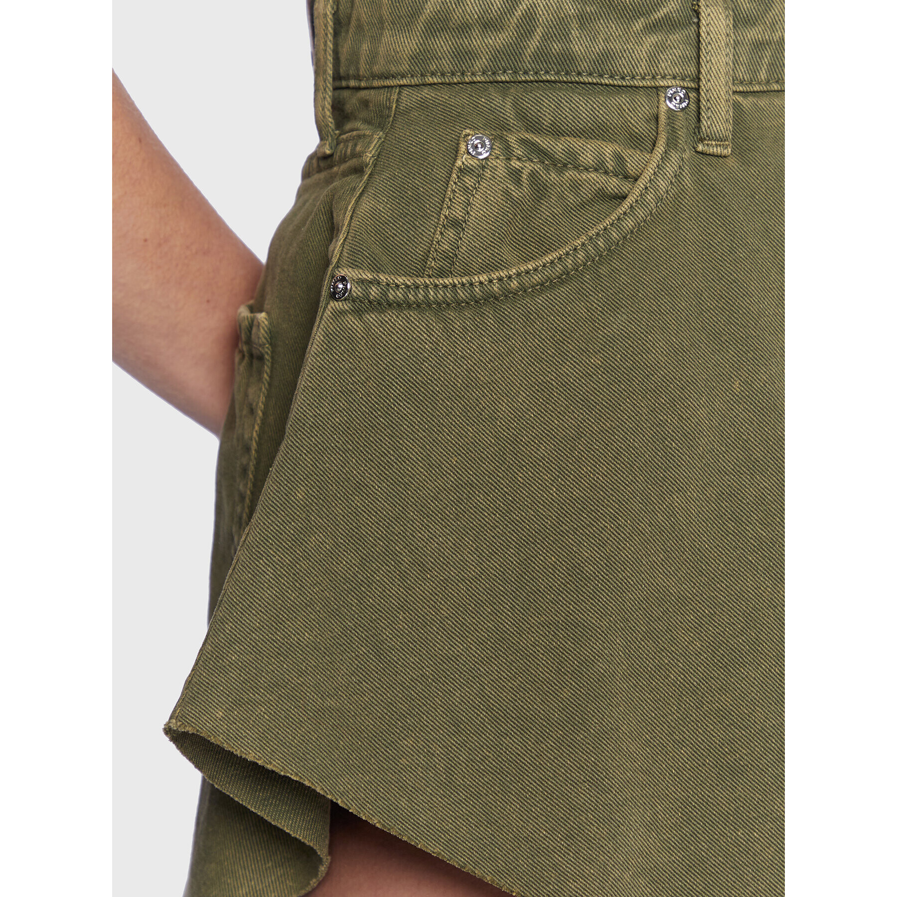 Pinko Дънкови шорти Calma 100395 A0I2 Зелен Regular Fit - Pepit.bg