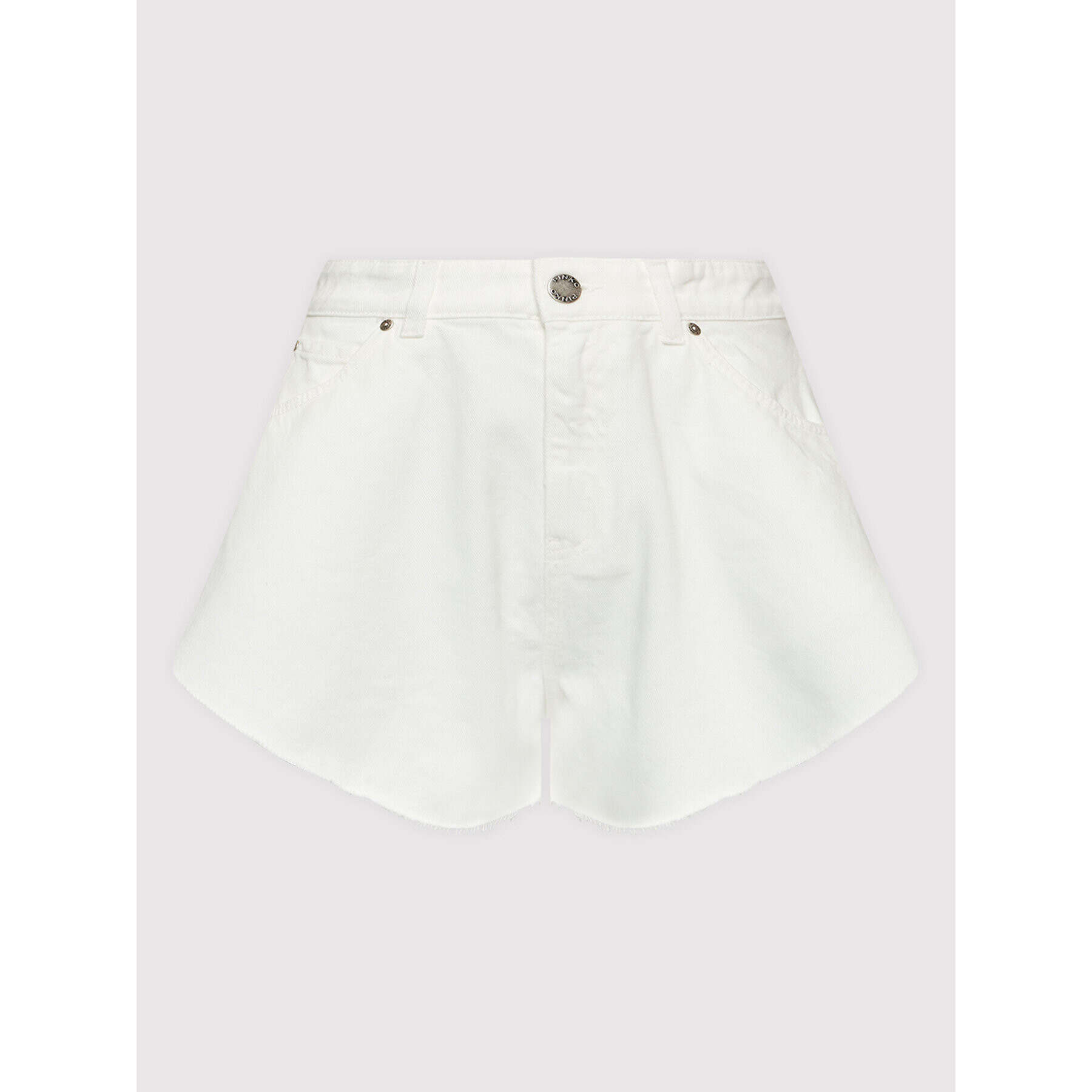 Pinko Дънкови шорти Calma 1J10UX Y84G Бял Regular Fit - Pepit.bg