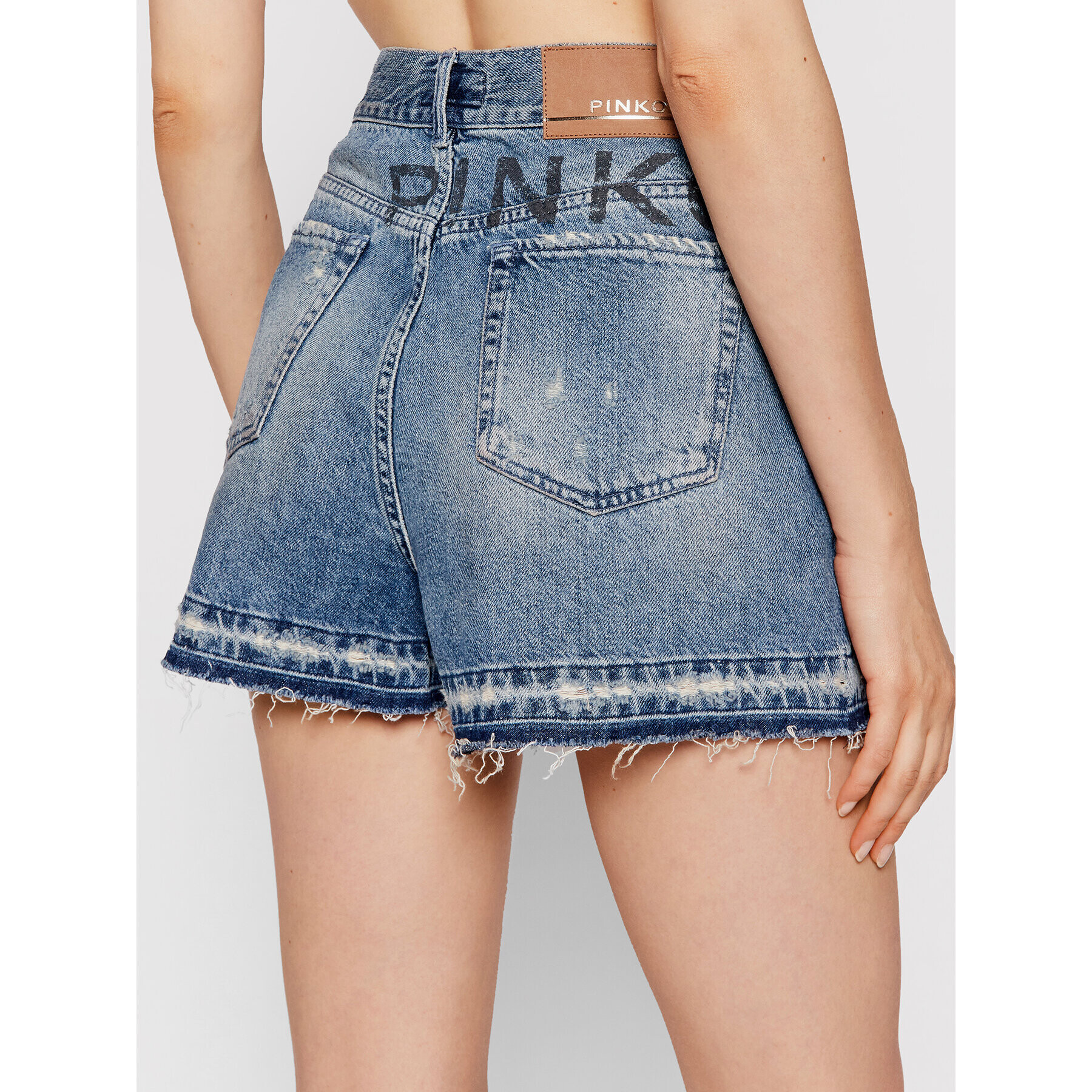 Pinko Дънкови шорти Gina 1J10R3 Y653 Син Regular Fit - Pepit.bg