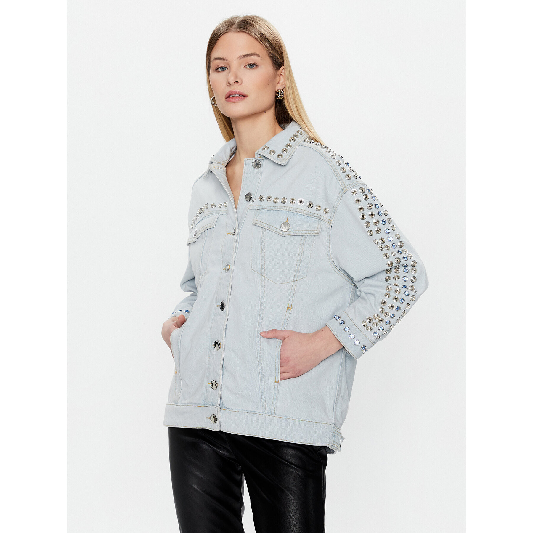 Pinko Дънково яке 100330 A0G1 Син Regular Fit - Pepit.bg