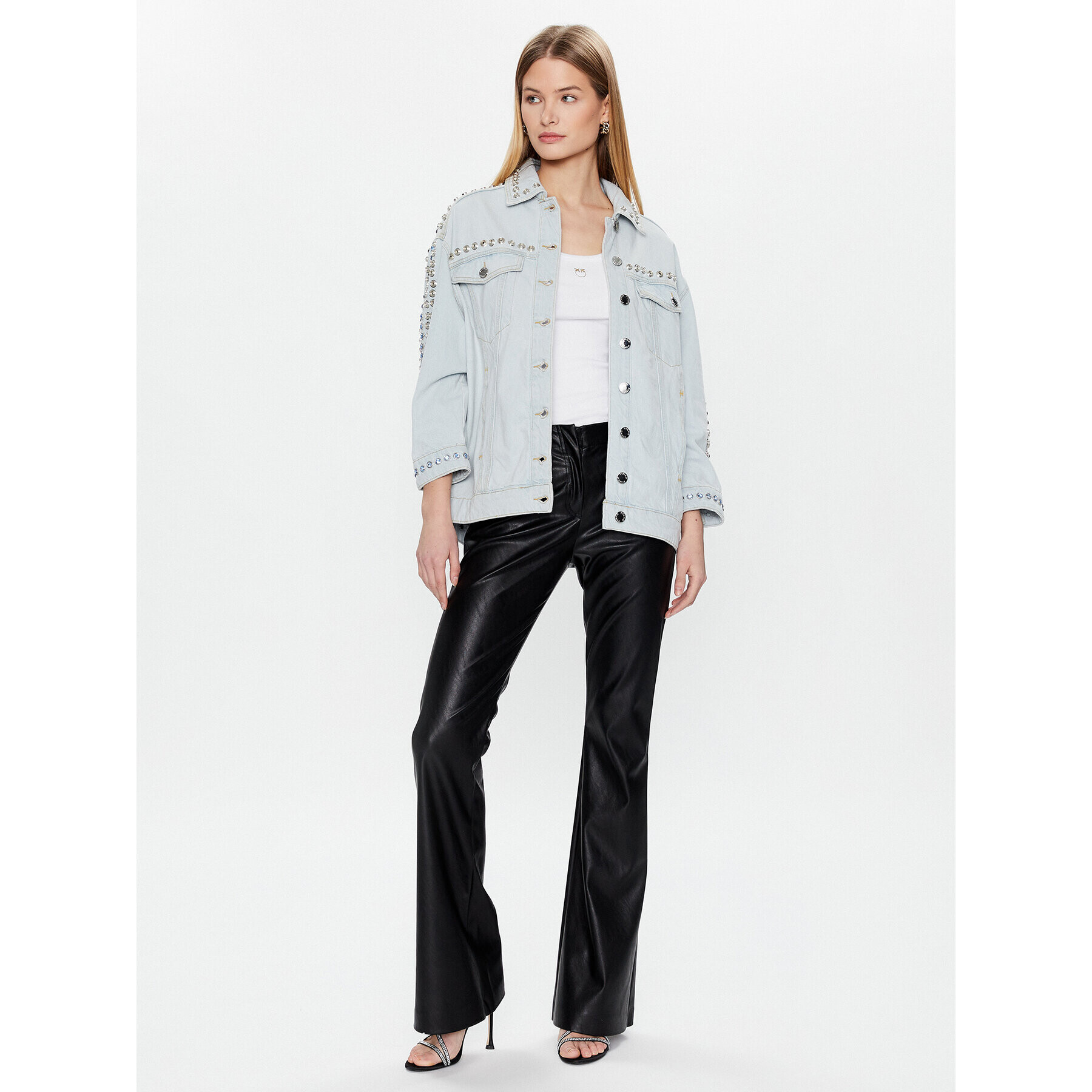Pinko Дънково яке 100330 A0G1 Син Regular Fit - Pepit.bg