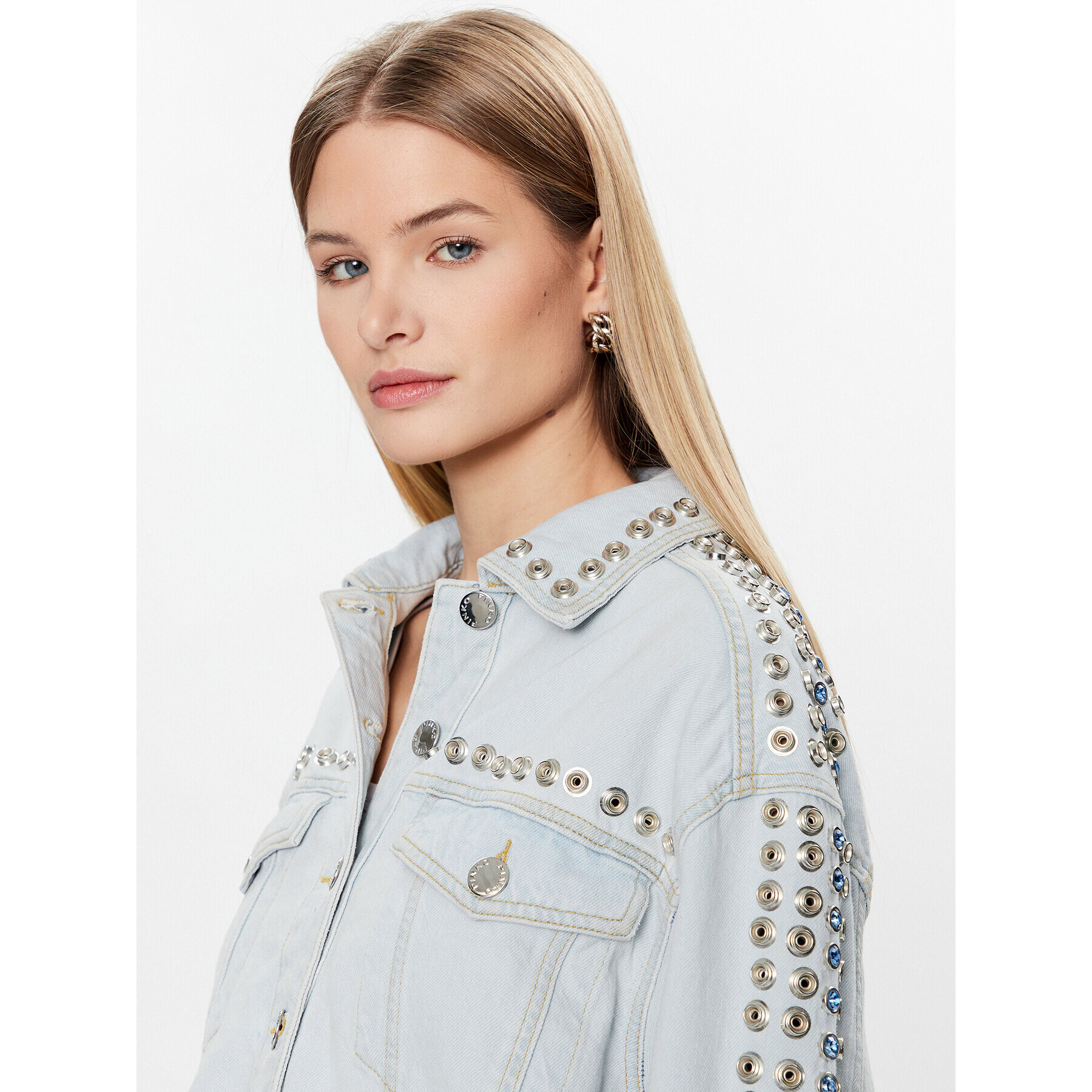 Pinko Дънково яке 100330 A0G1 Син Regular Fit - Pepit.bg