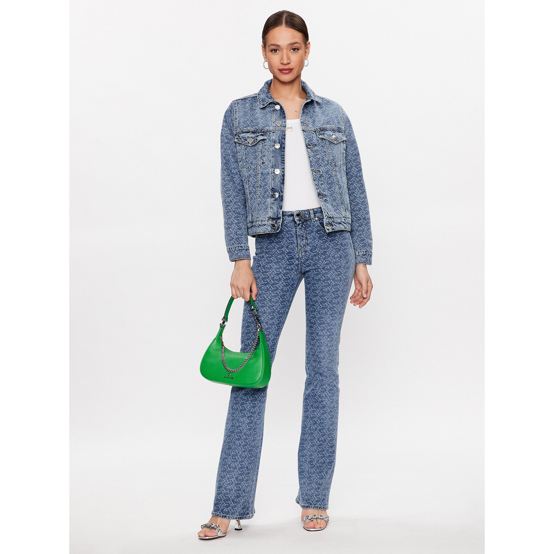 Pinko Дънково яке 100803 A0Q0 Син Regular Fit - Pepit.bg