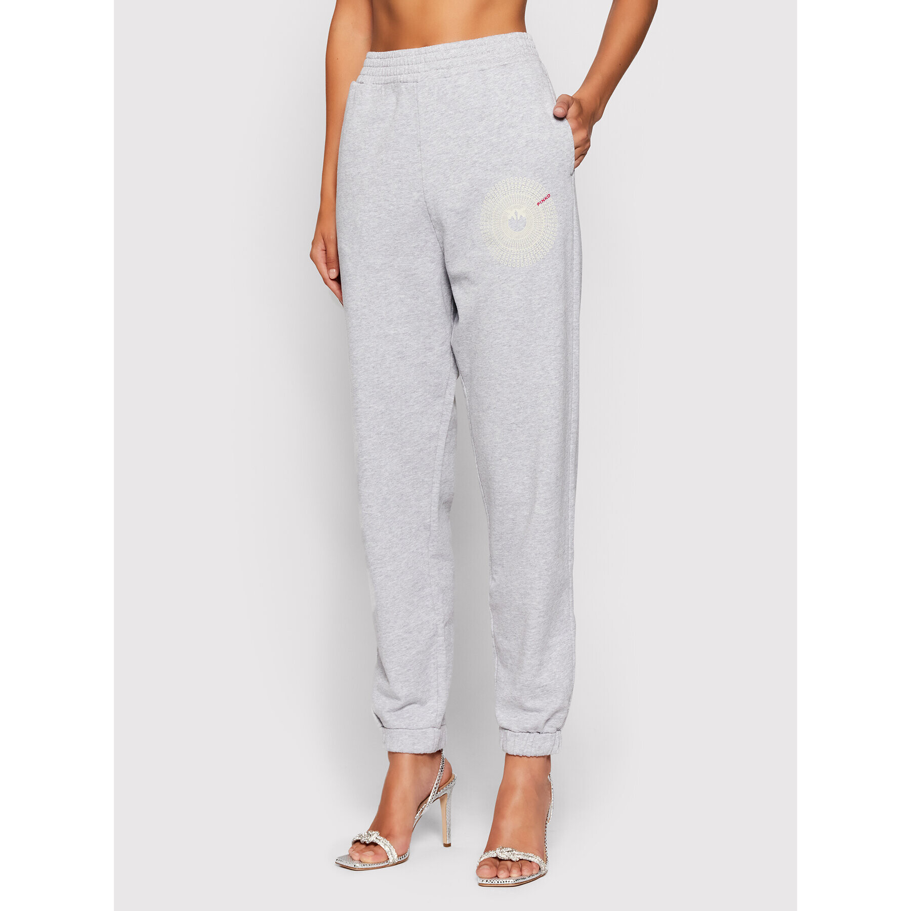 Pinko Долнище анцуг Acciano 1G16VY Y7JQ Сив Regular Fit - Pepit.bg
