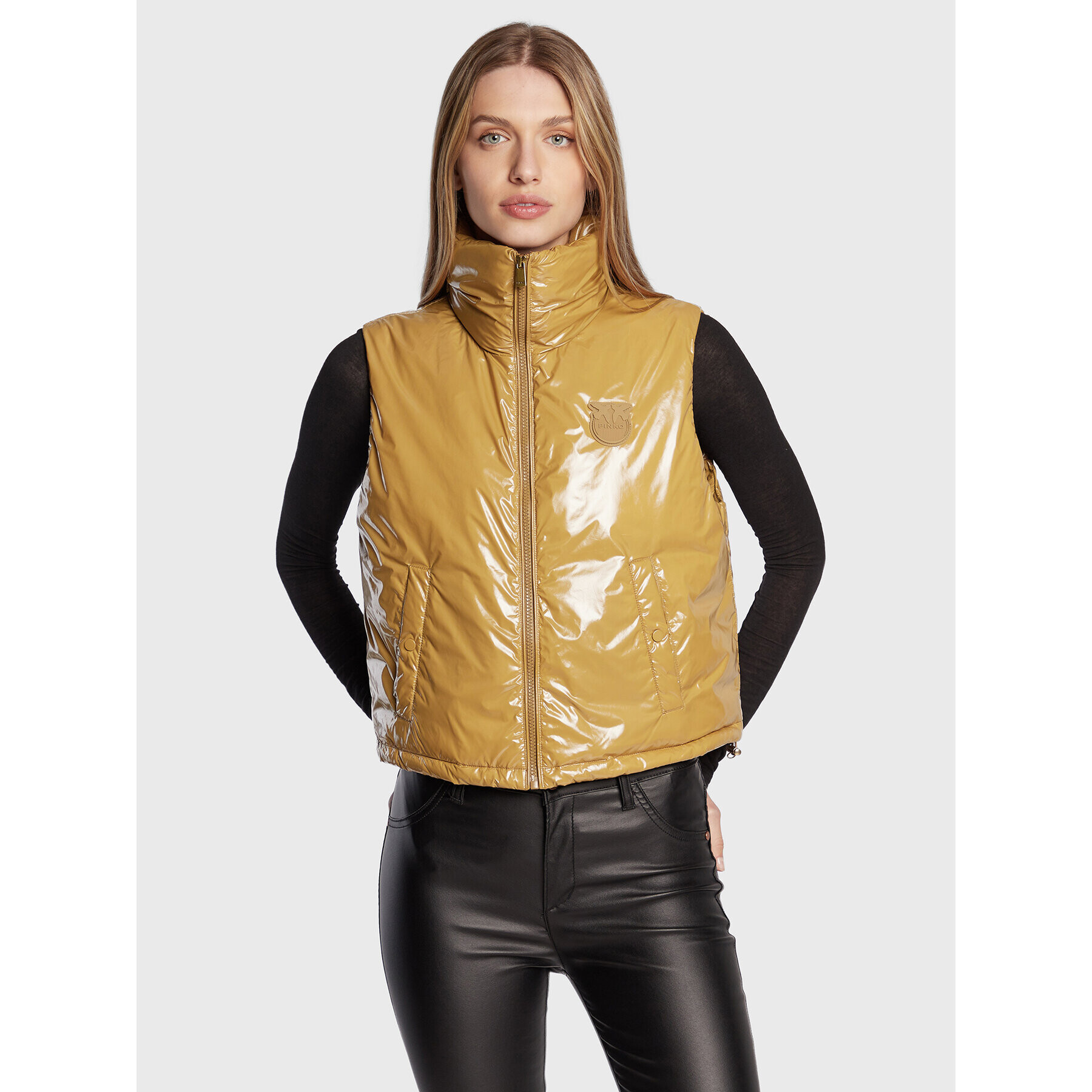 Pinko Елек Gracia 1G181P A00N Бежов Regular Fit - Pepit.bg