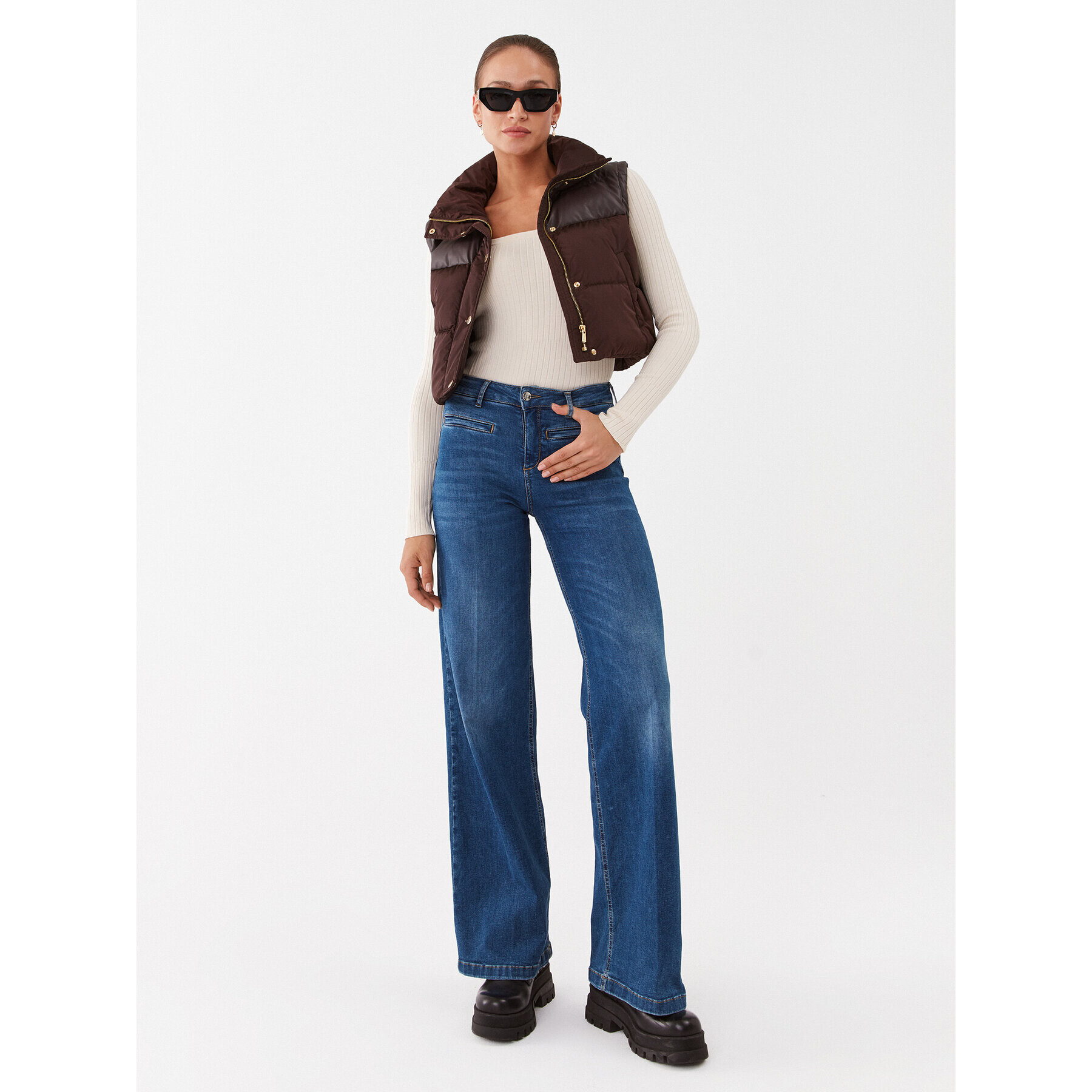 Pinko Елек Handle 101734 A11P Кафяв Regular Fit - Pepit.bg