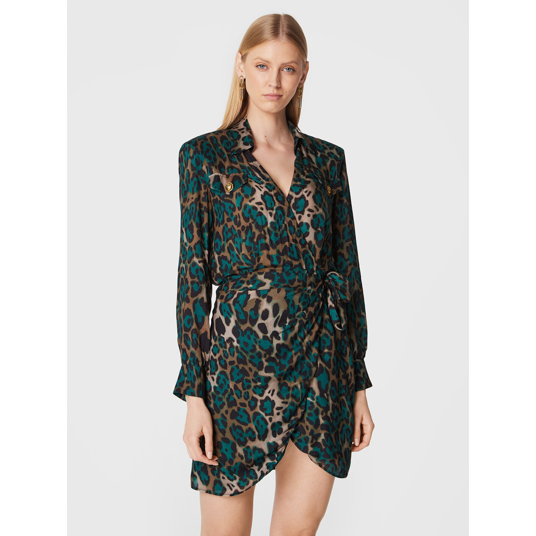 Pinko Ежедневна рокля Alix 1G181B A097 Зелен Regular Fit - Pepit.bg