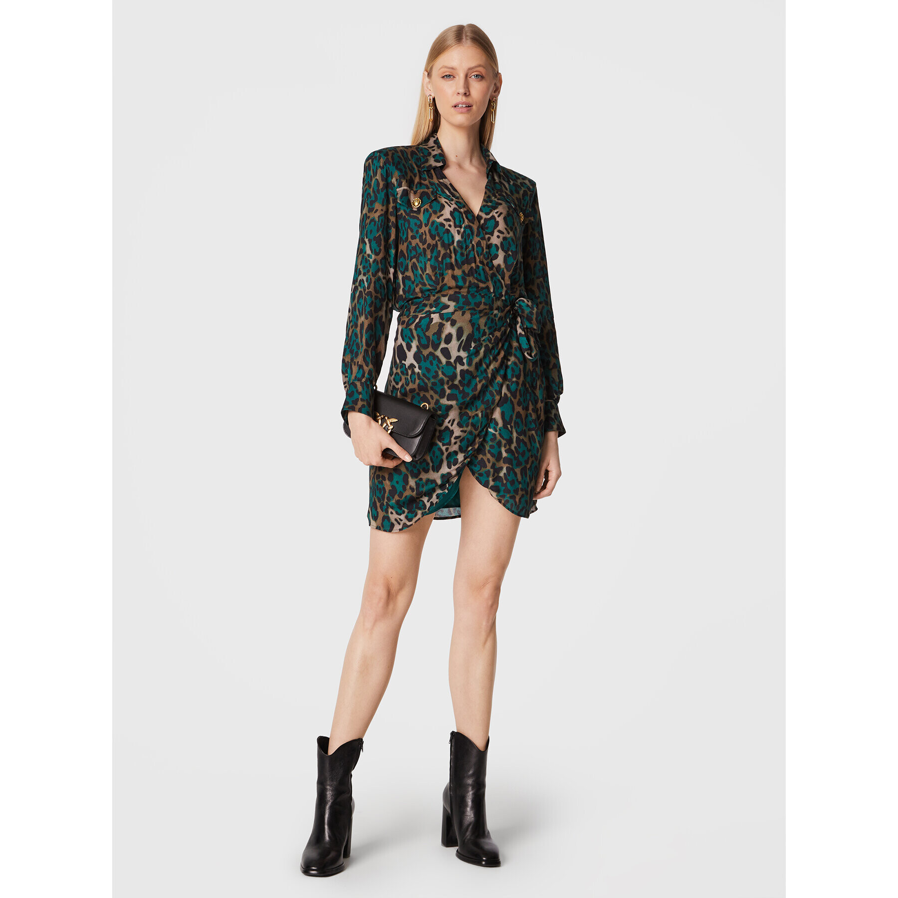 Pinko Ежедневна рокля Alix 1G181B A097 Зелен Regular Fit - Pepit.bg