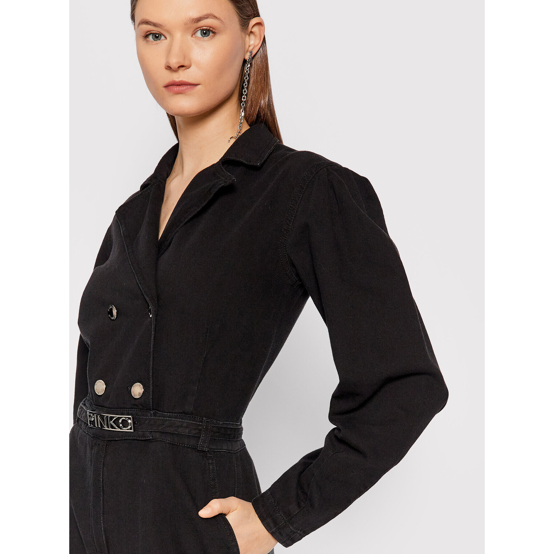 Pinko Гащеризон Little Rock 1J10R8 Y78N Черен Regular Fit - Pepit.bg