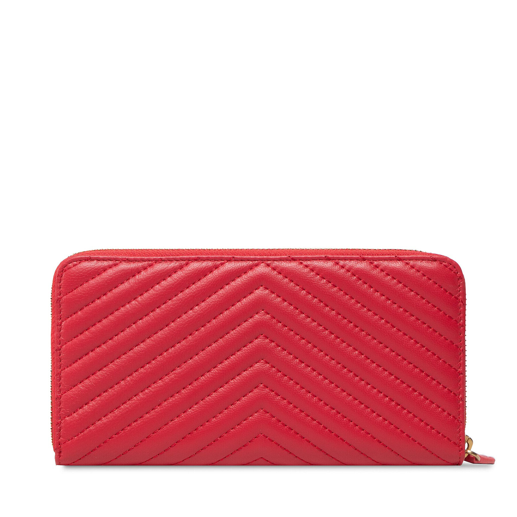 Pinko Голям дамски портфейл Ryder Wallet Zip Around L V Quil PE 22 PLTT 1P22P2 Y7SQ Червен - Pepit.bg